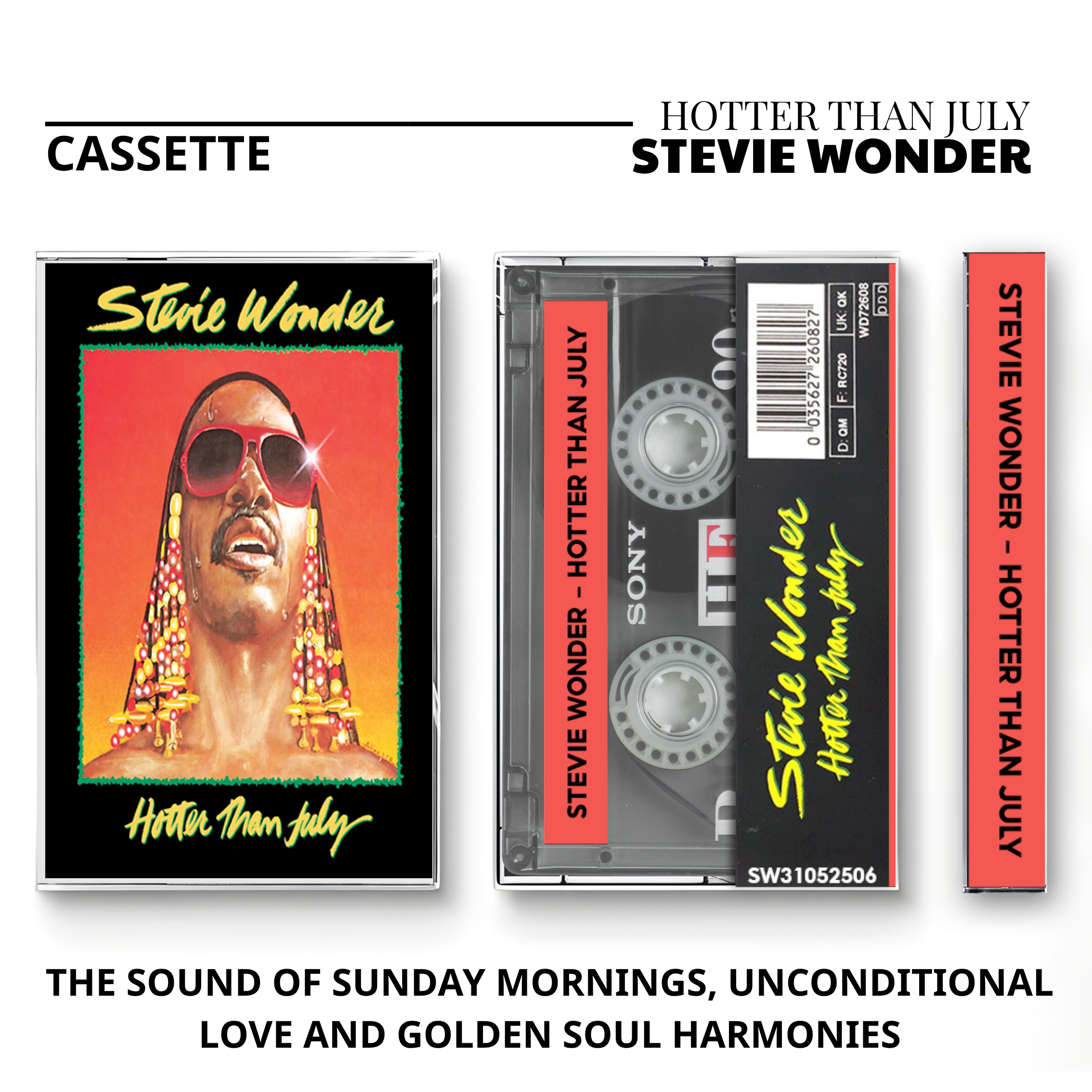 Stevie Wonder Vintage Cassette | Hotter Than July, Signed Sealed & Delivered