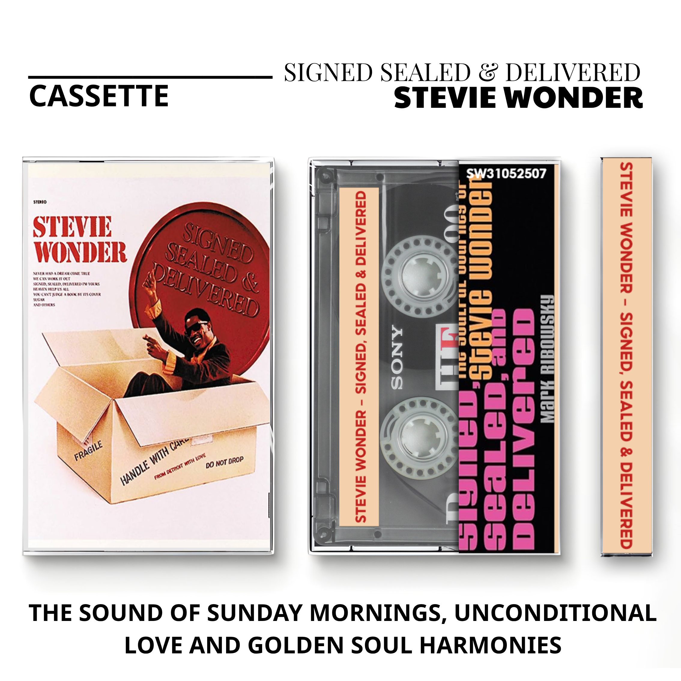 Stevie Wonder Vintage Cassette | Hotter Than July, Signed Sealed & Delivered
