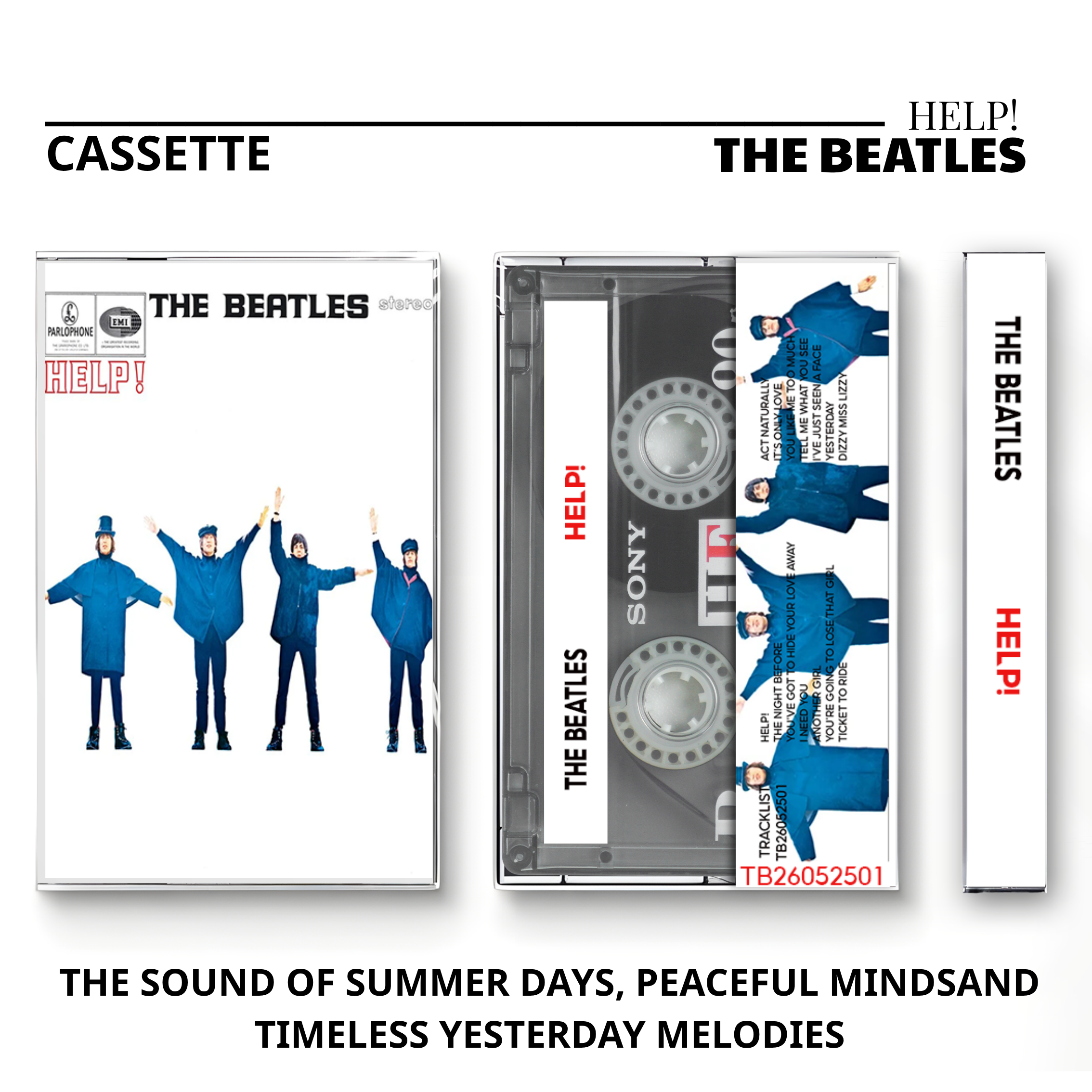 The Beatles Vintage Cassette | Abbey Road, Sgt. Pepper & Help! Collection