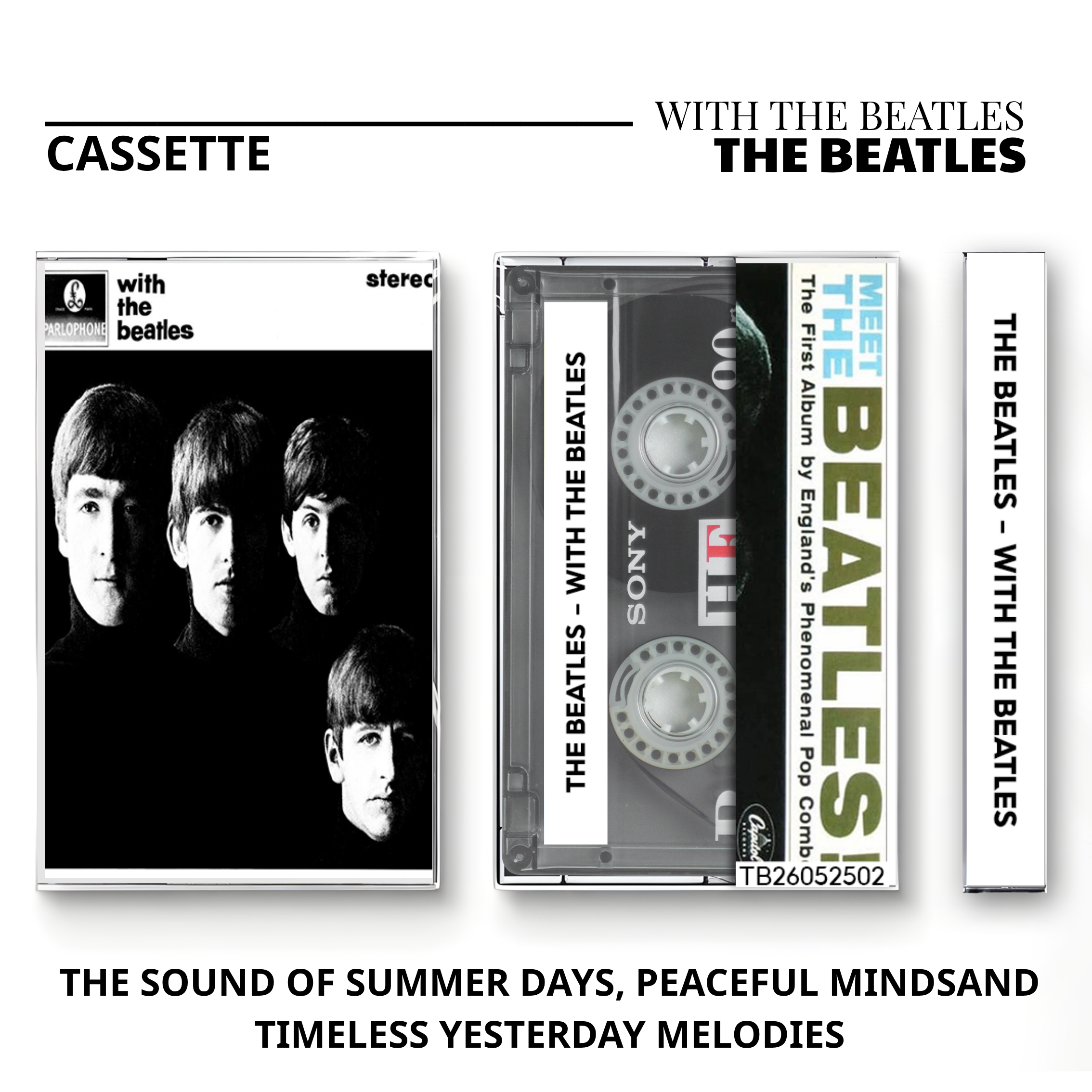 The Beatles Vintage Cassette | Abbey Road, Sgt. Pepper & Help! Collection