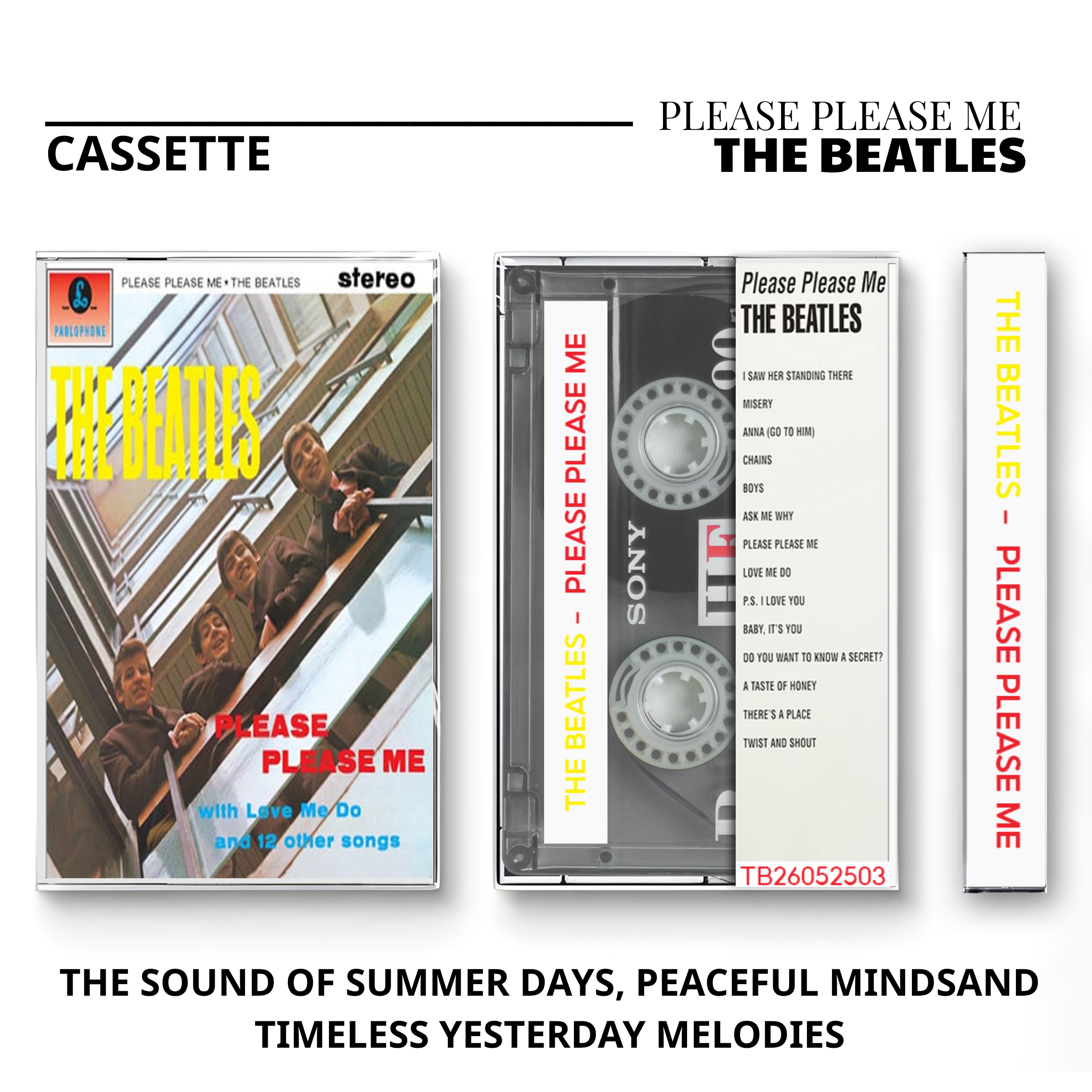 The Beatles Vintage Cassette | Abbey Road, Sgt. Pepper & Help! Collection