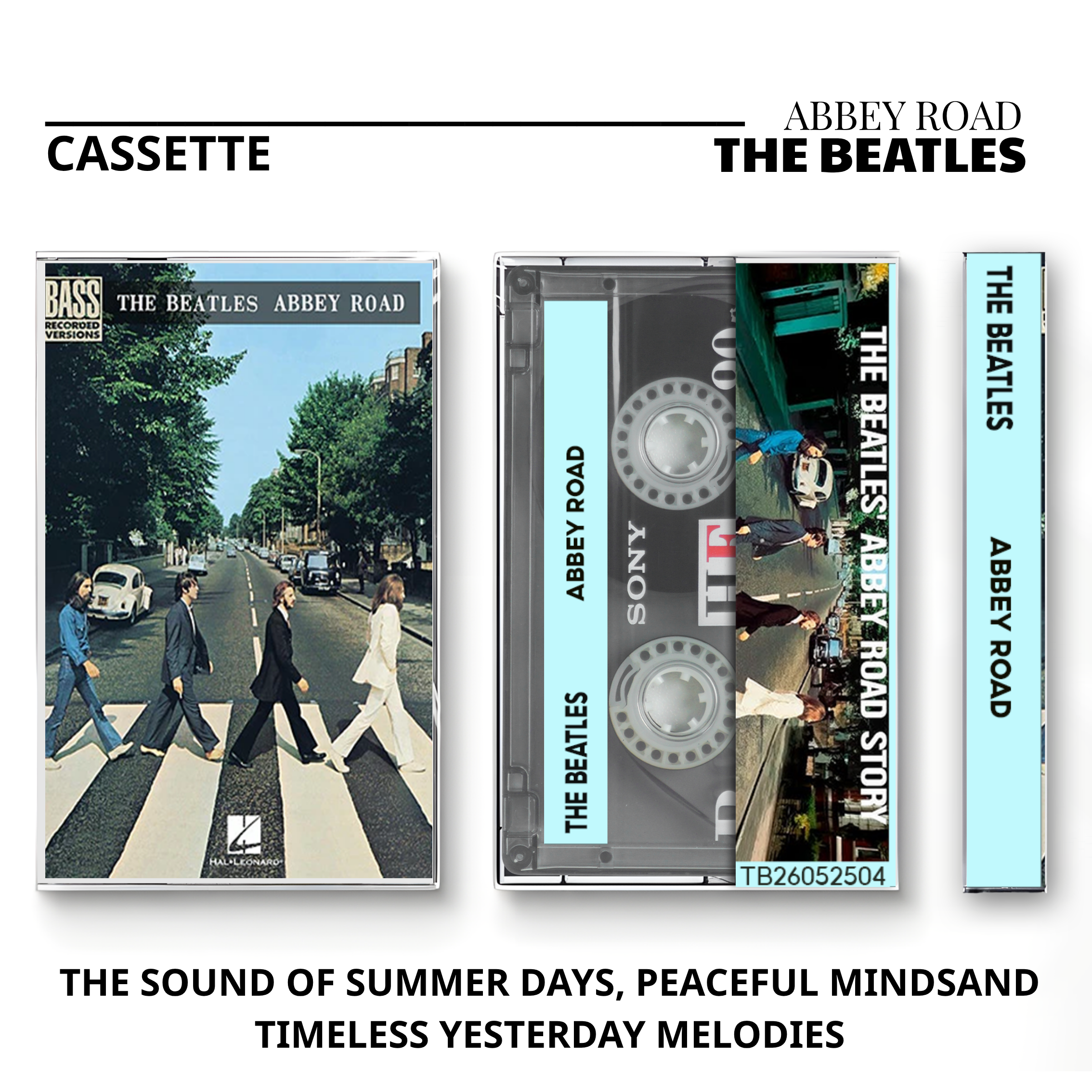 The Beatles Vintage Cassette | Abbey Road, Sgt. Pepper & Help! Collection