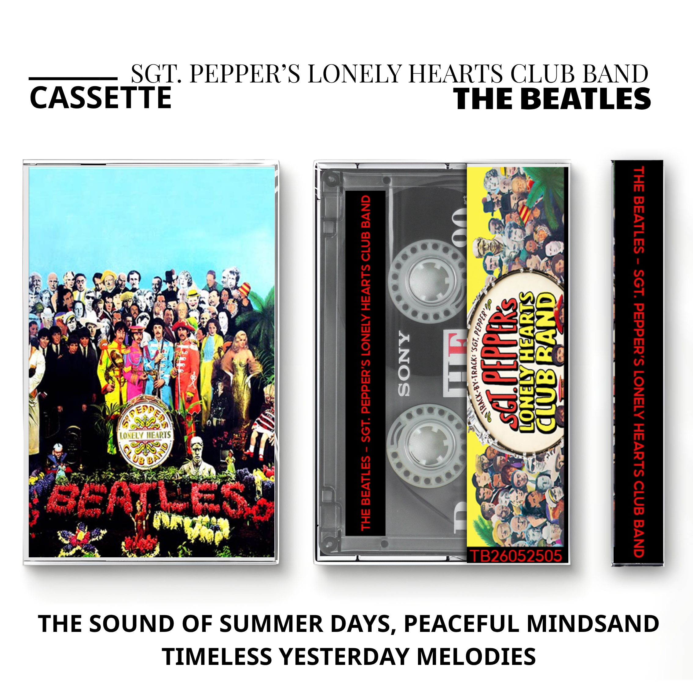 The Beatles Vintage Cassette | Abbey Road, Sgt. Pepper & Help! Collection