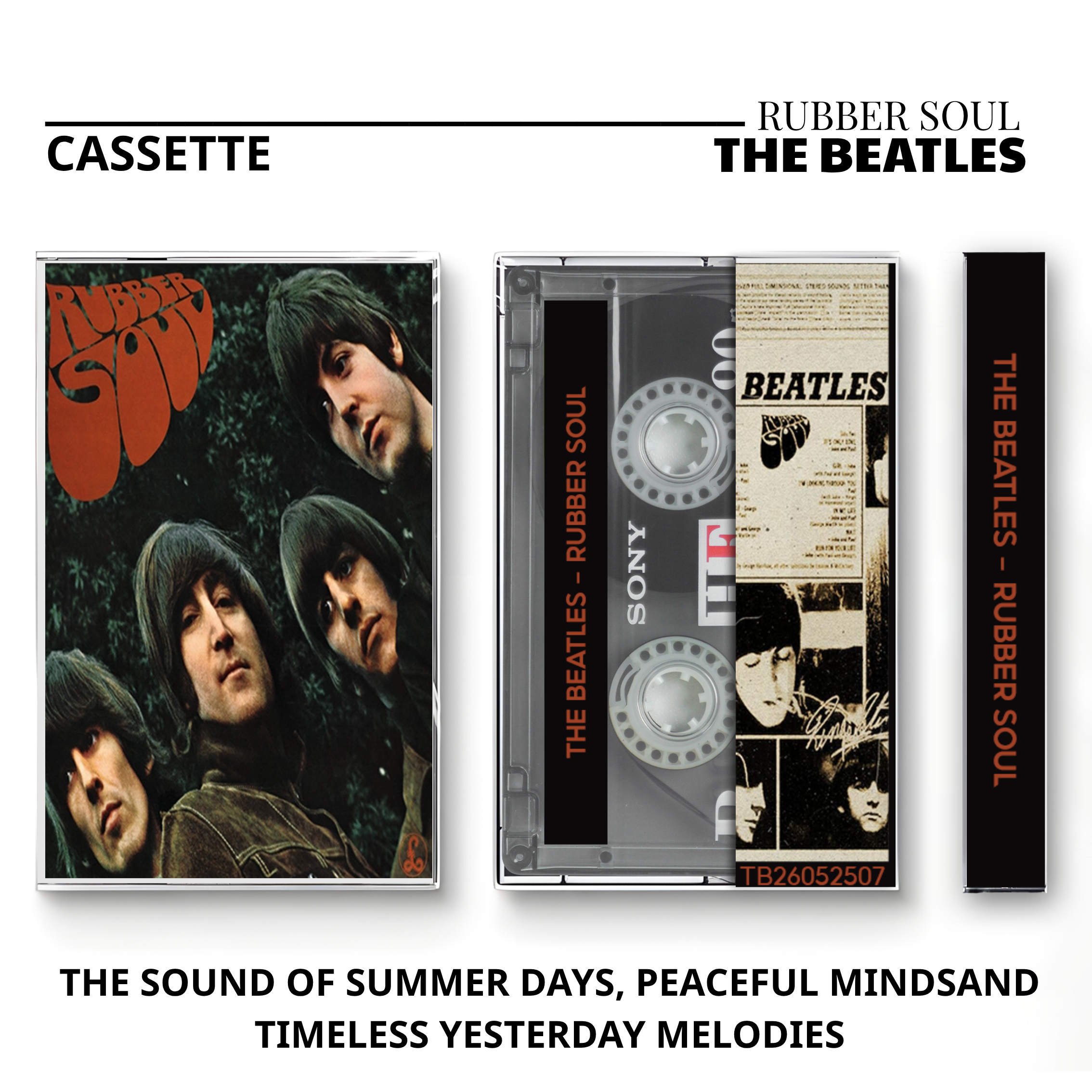 The Beatles Vintage Cassette | Revolver, Rubber Soul & Let It Be Collection