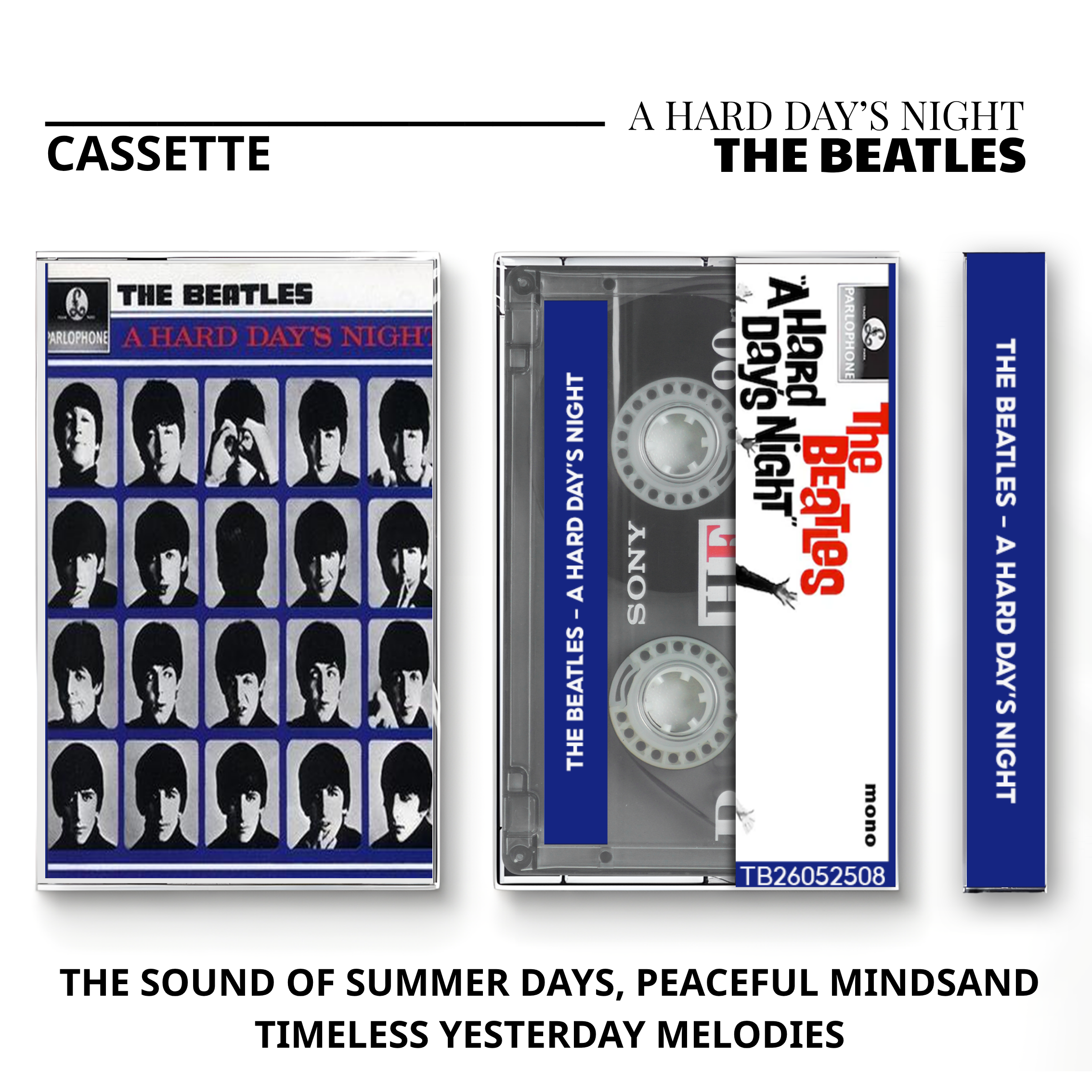 The Beatles Vintage Cassette | Revolver, Rubber Soul & Let It Be Collection