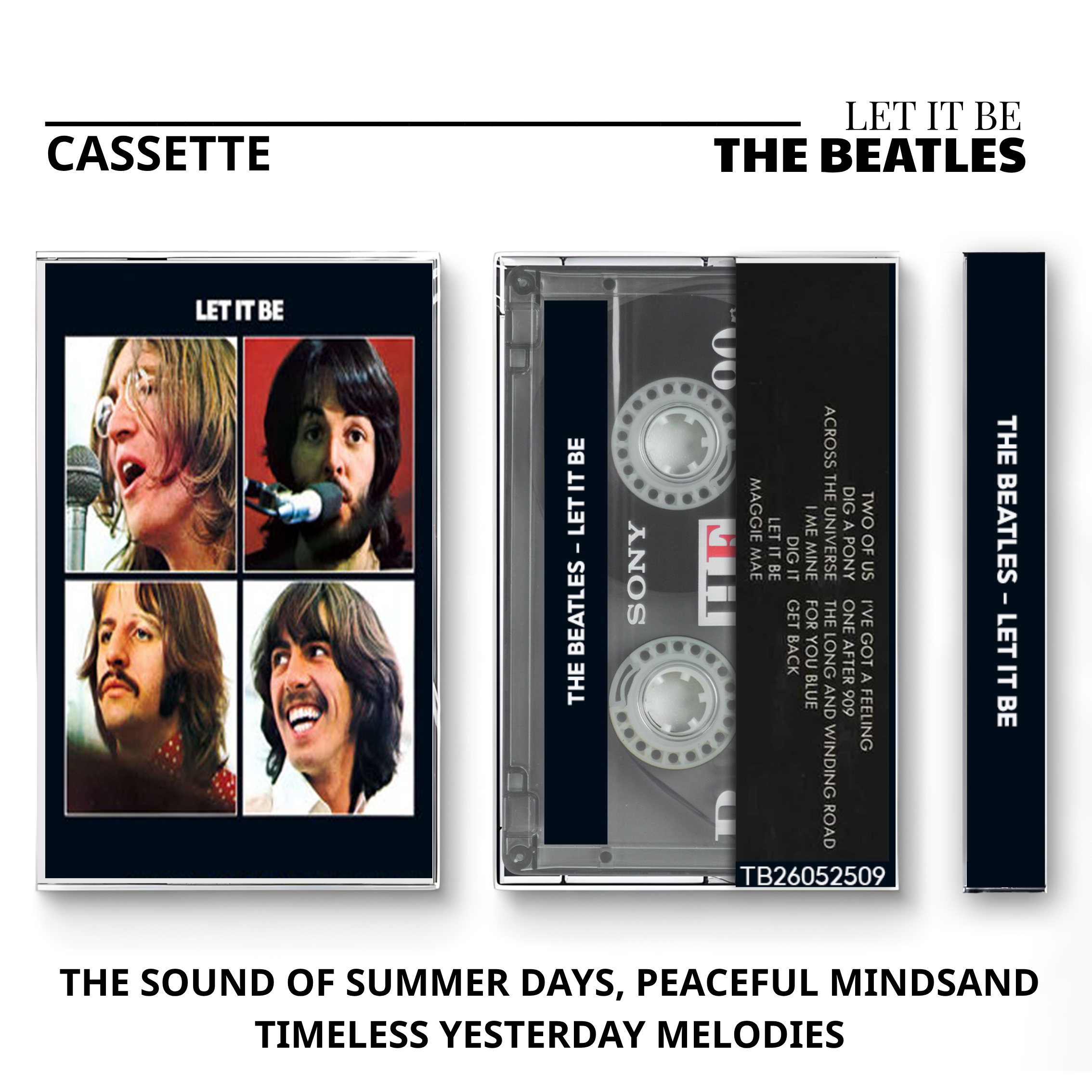 The Beatles Vintage Cassette | Revolver, Rubber Soul & Let It Be Collection