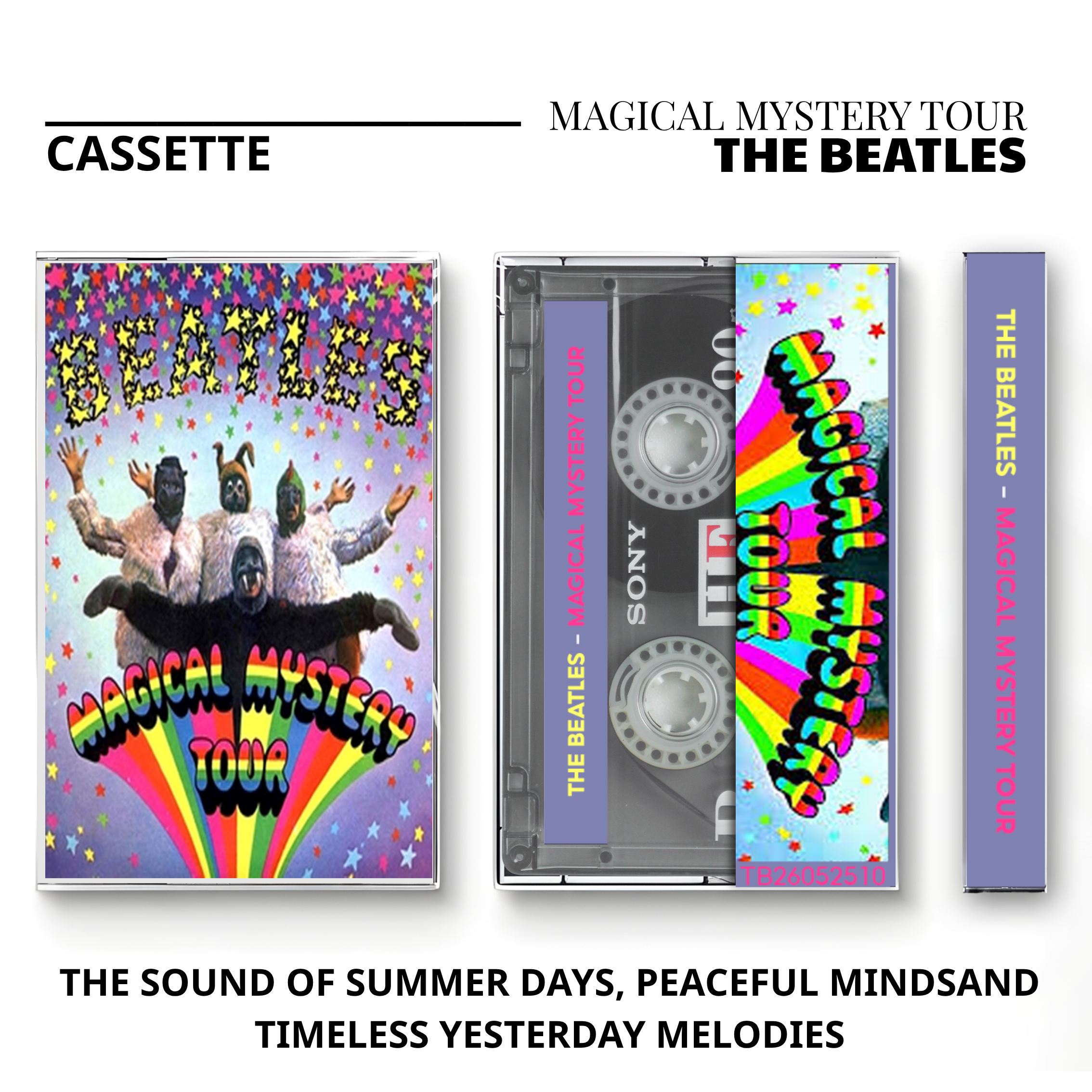 The Beatles Vintage Cassette | Revolver, Rubber Soul & Let It Be Collection