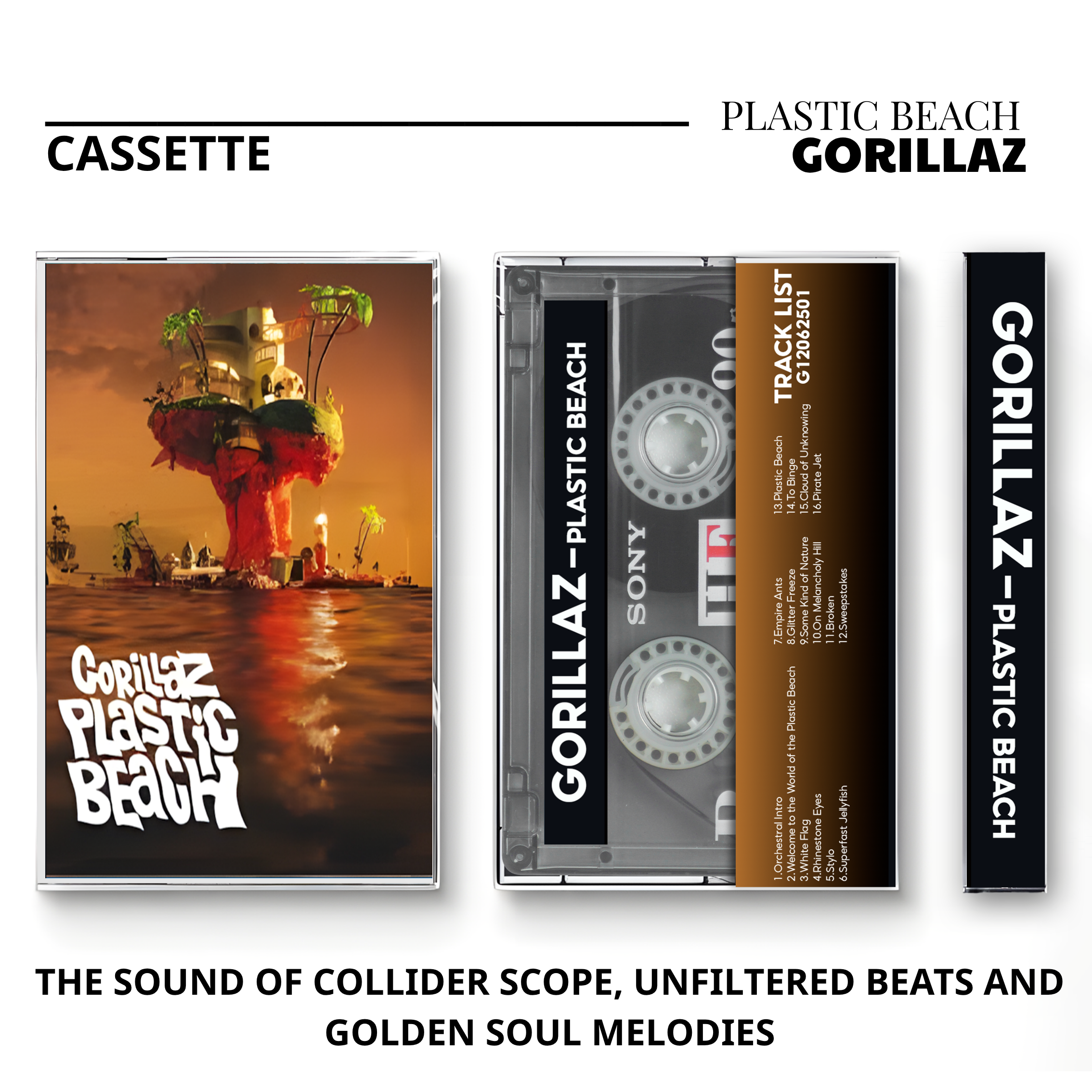Gorillaz Vintage Cassette | Demon Days, Plastic Beach & Cracker Island Collection