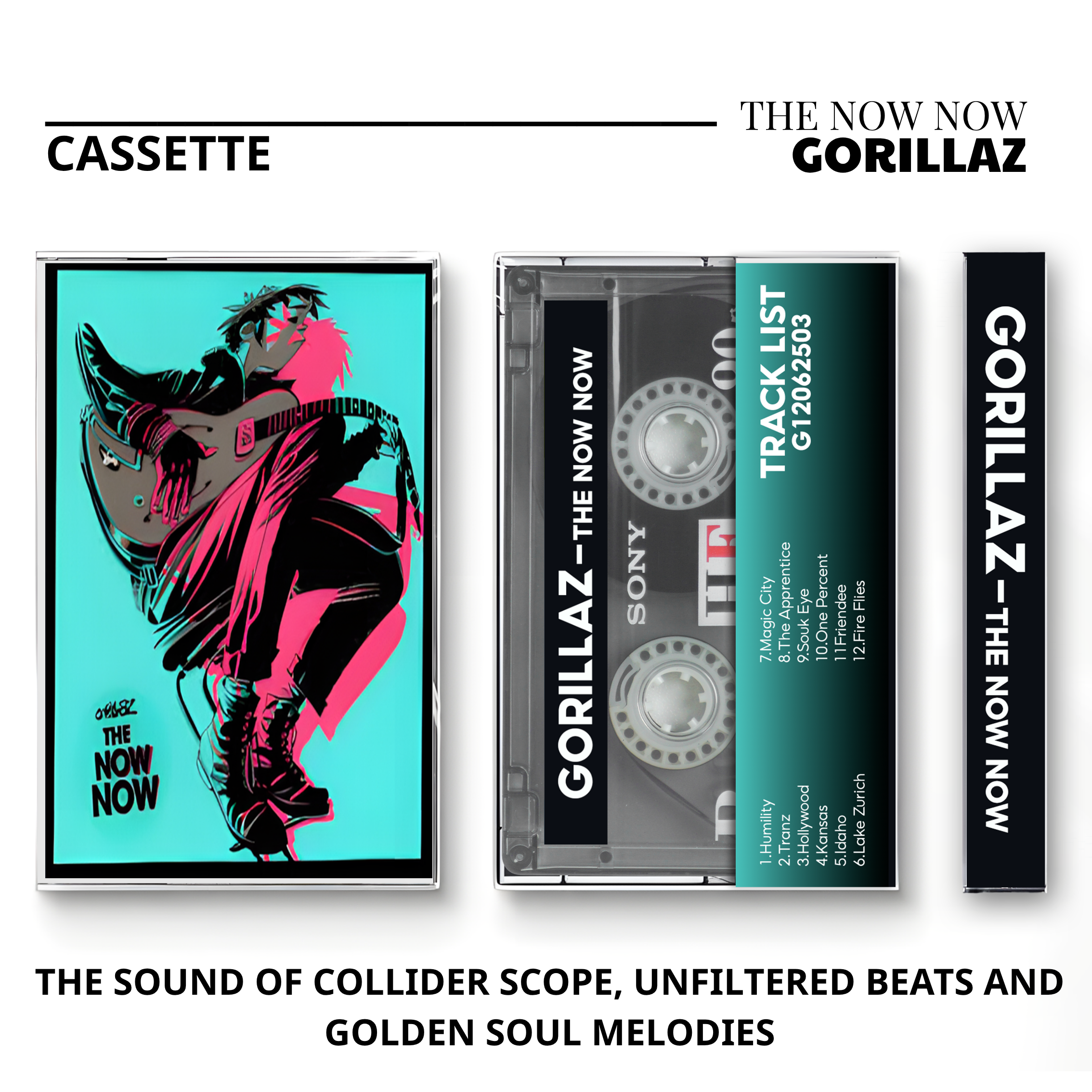 Gorillaz Vintage Cassette | Demon Days, Plastic Beach & Cracker Island Collection