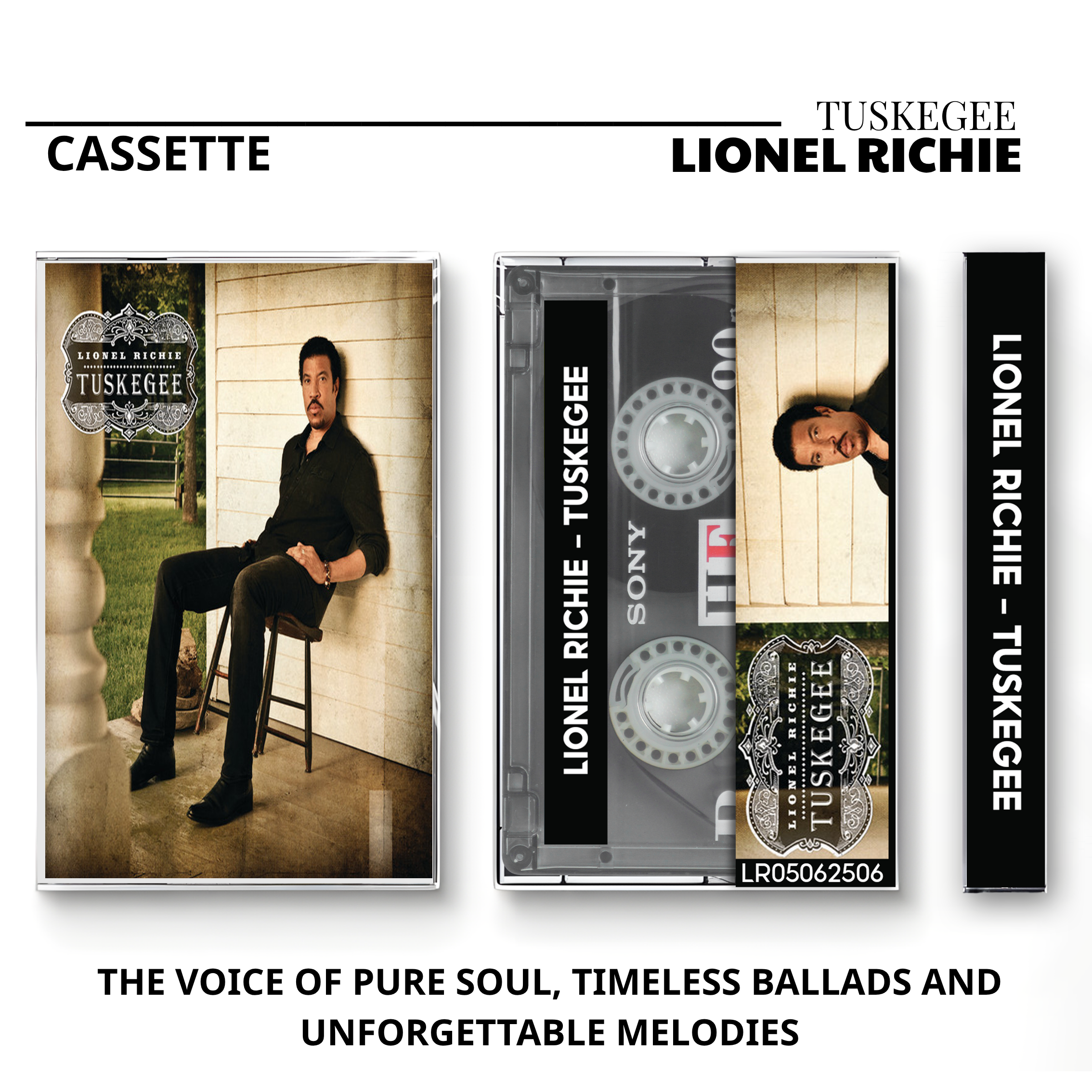 Lionel Richie Vintage Cassette | Tuskegee, Coming Home & Live Concert Set