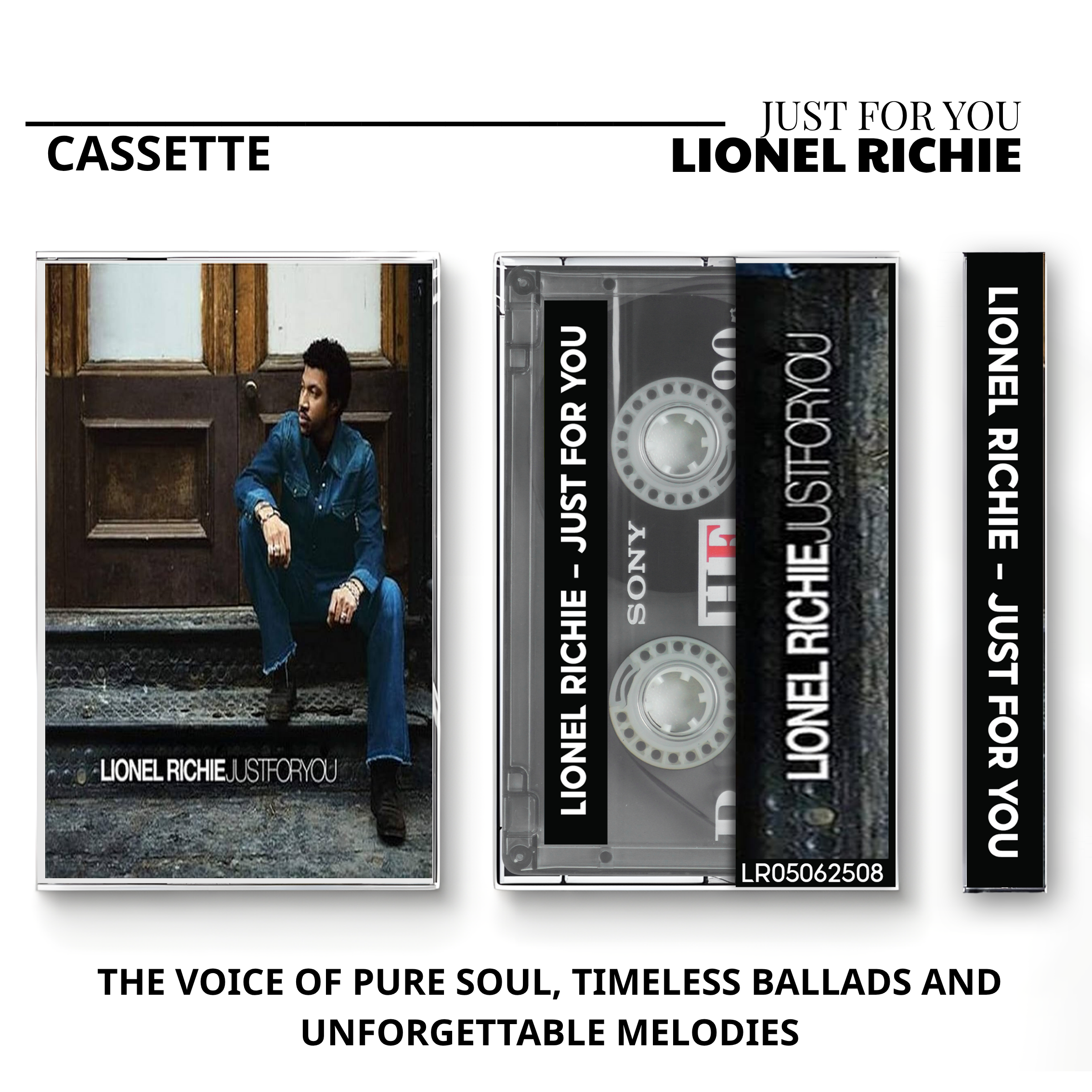 Lionel Richie Vintage Cassette | Tuskegee, Coming Home & Live Concert Set