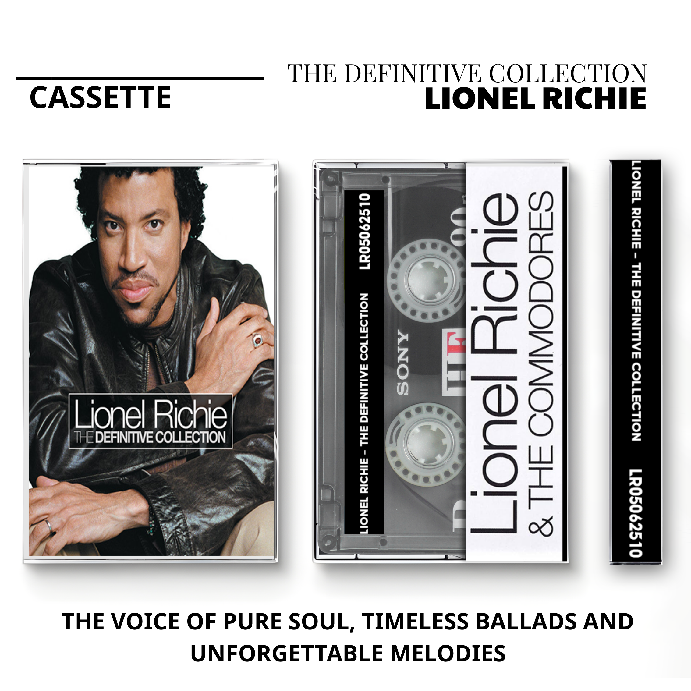 Lionel Richie Vintage Cassette | Tuskegee, Coming Home & Live Concert Set