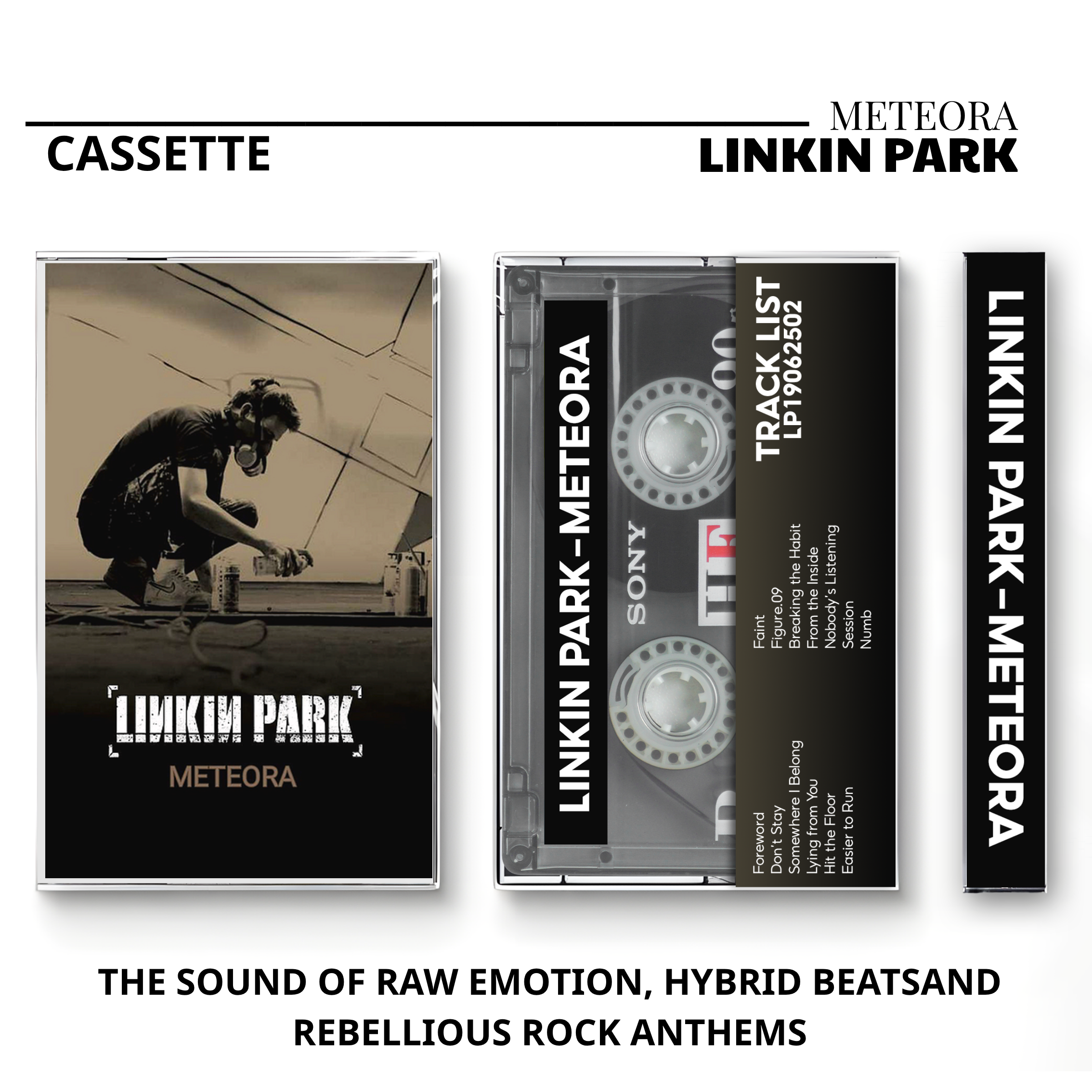 Linkin Park Vintage Cassette | Hybrid Theory, Meteora & Minutes to Midnight