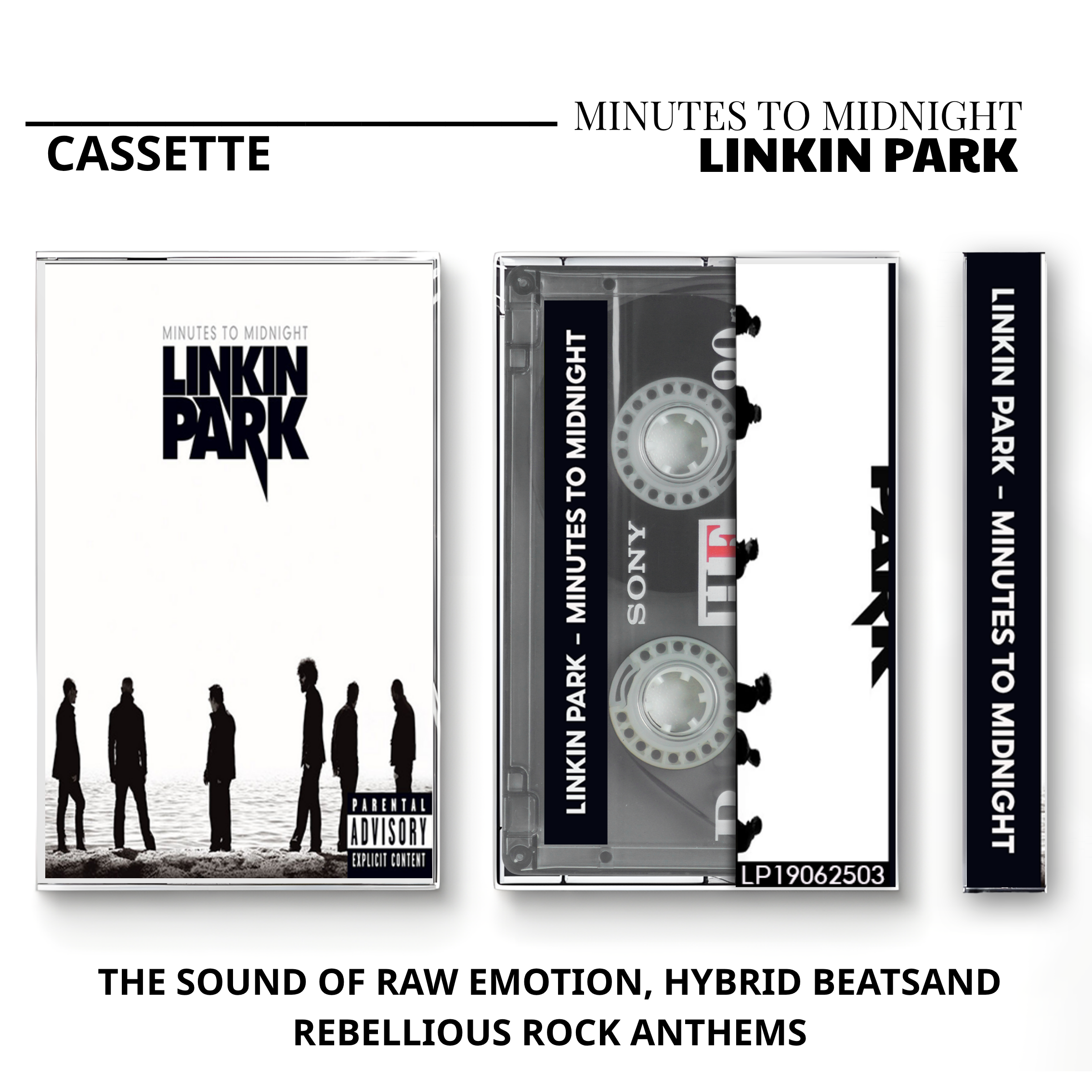 Linkin Park Vintage Cassette | Hybrid Theory, Meteora & Minutes to Midnight