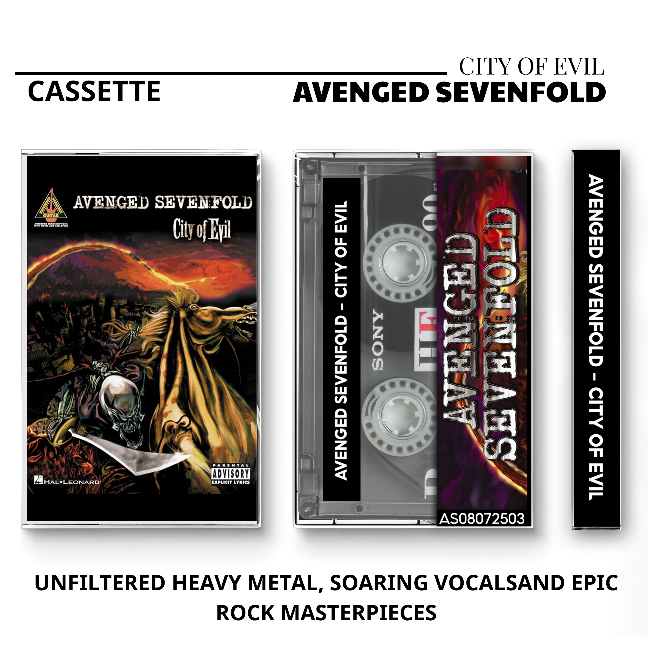 Avenged Sevenfold Vintage Cassette | Nightmare, Waking the Fallen & City of Evil