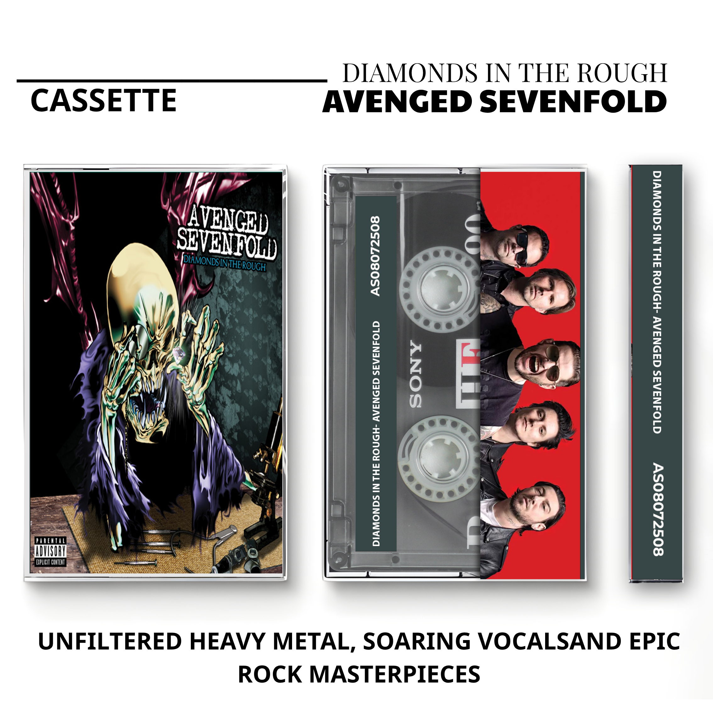 Avenged Sevenfold Vintage Cassette | Hail to the King, Life Is But a Dream & Live in the LBC