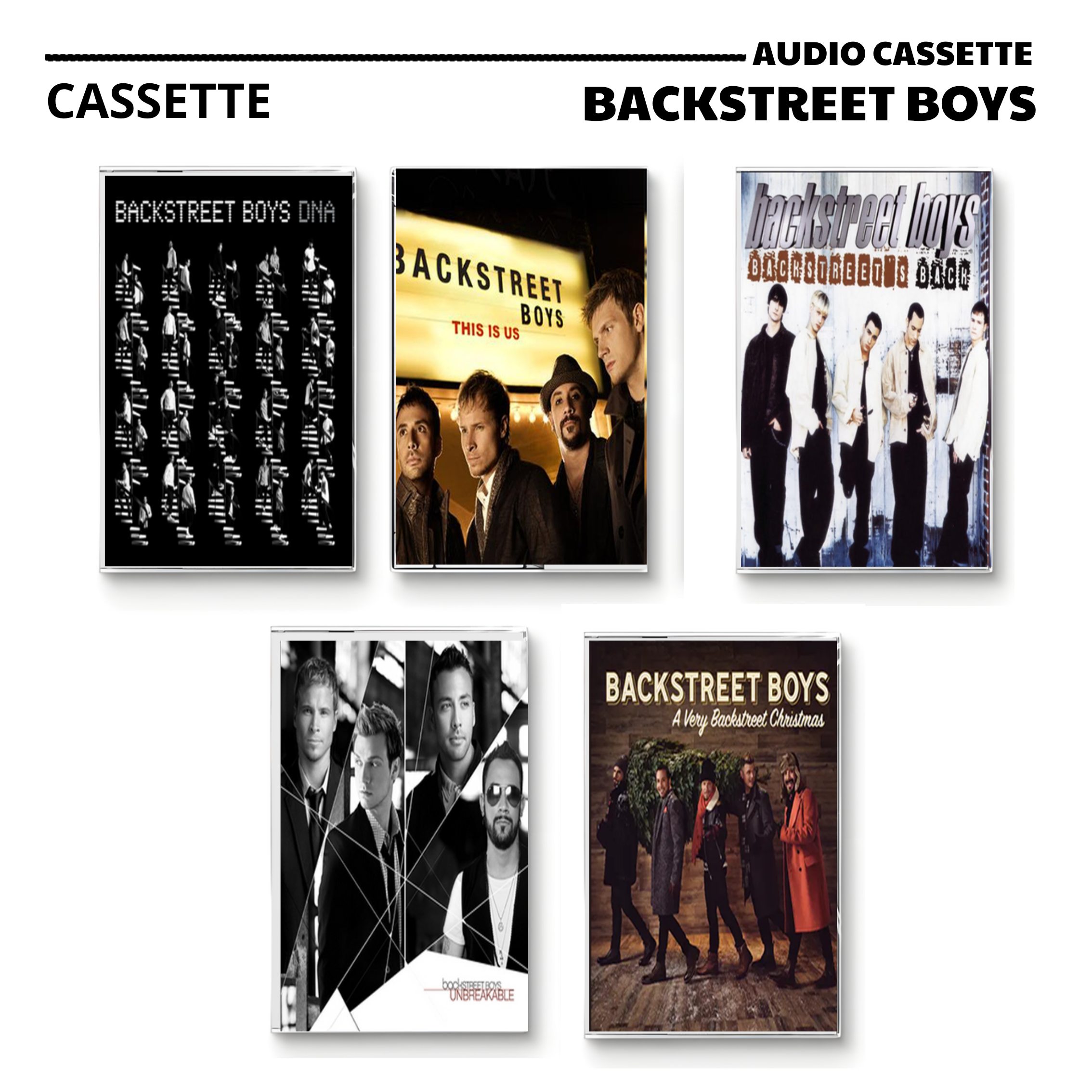 Backstreet Boys Vintage Cassette | Backstreet's Back, DNA & Unbreakable Set