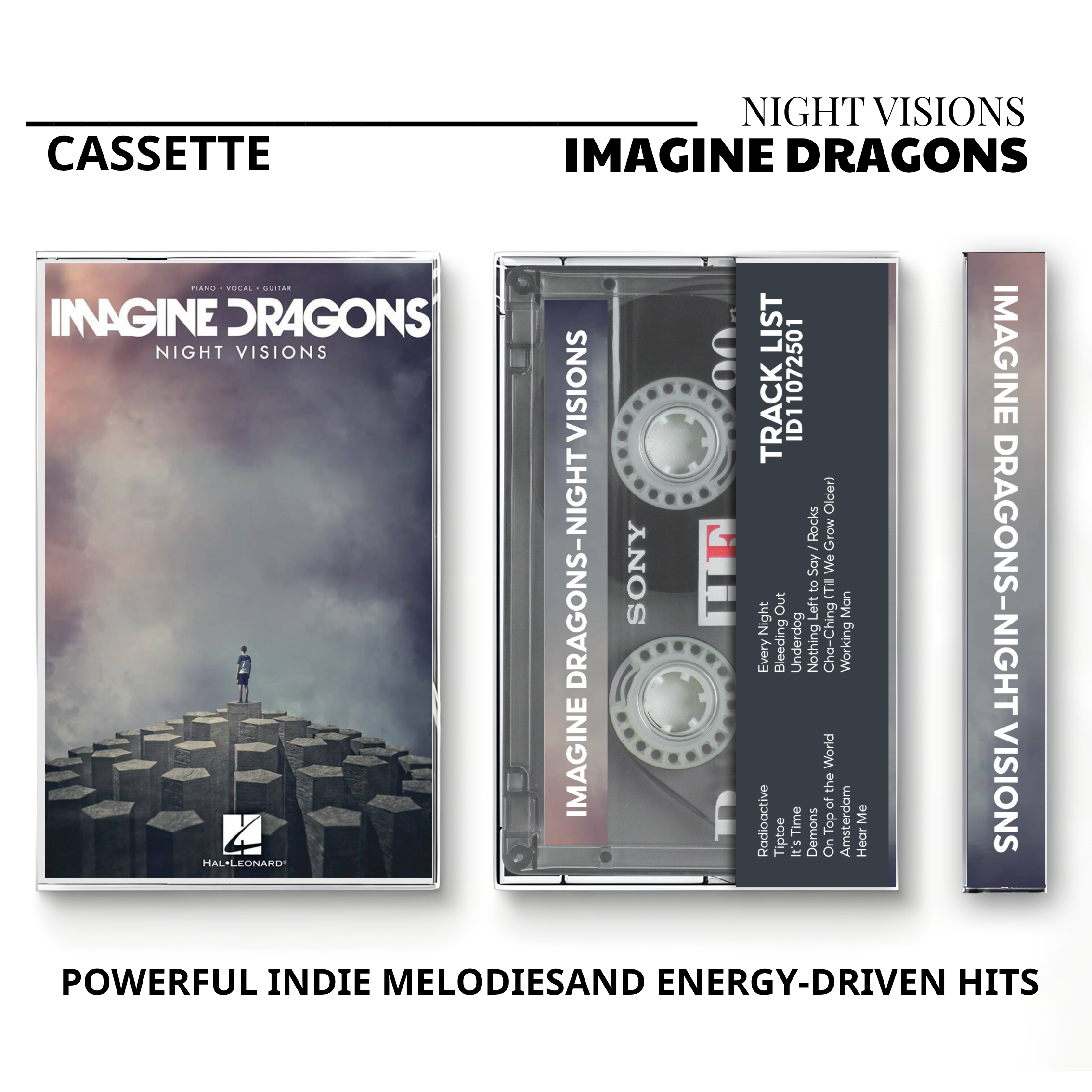 Imagine Dragons Vintage Cassette | Evolve, Night Visions & Smoke + Mirrors
