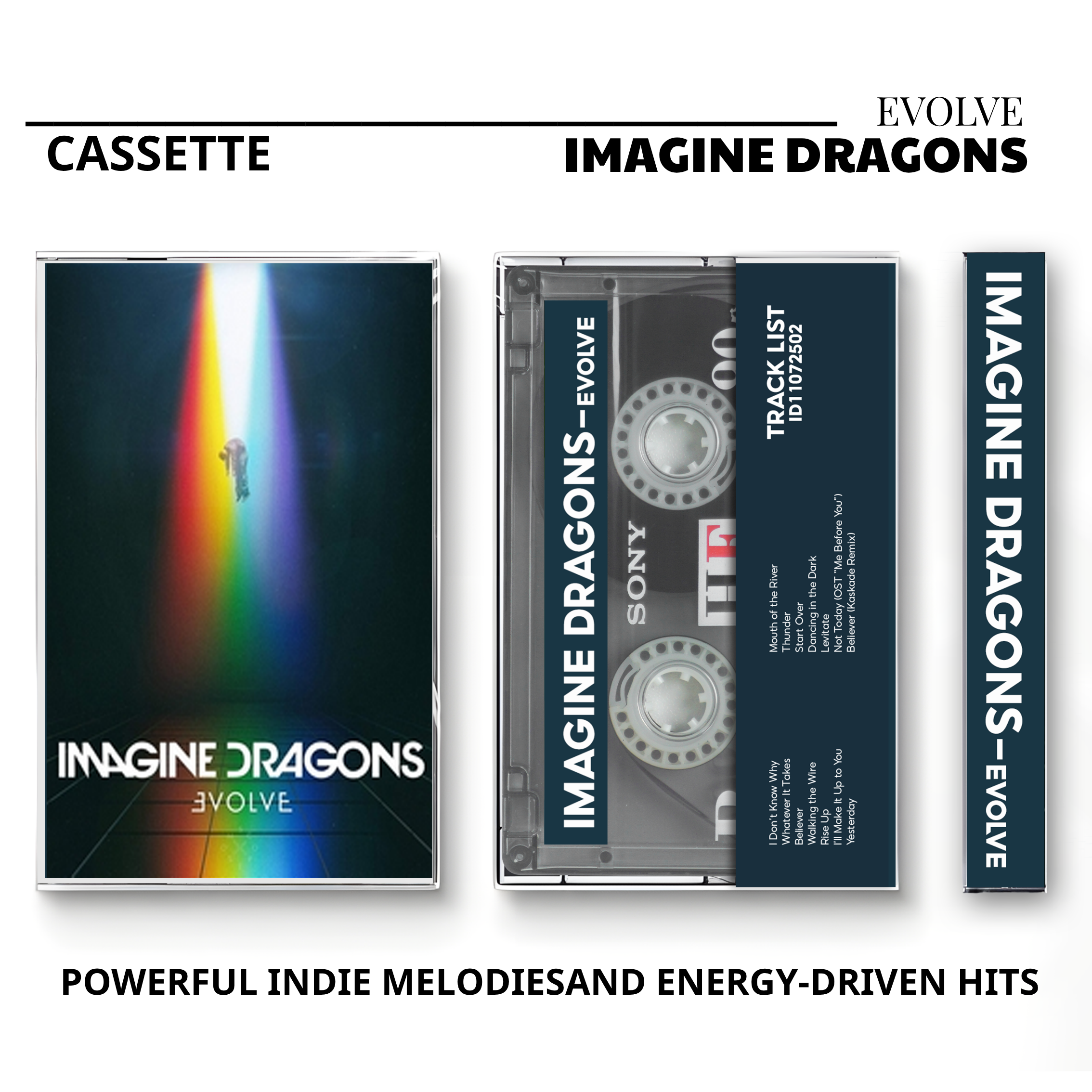 Imagine Dragons Vintage Cassette | Evolve, Night Visions & Smoke + Mirrors