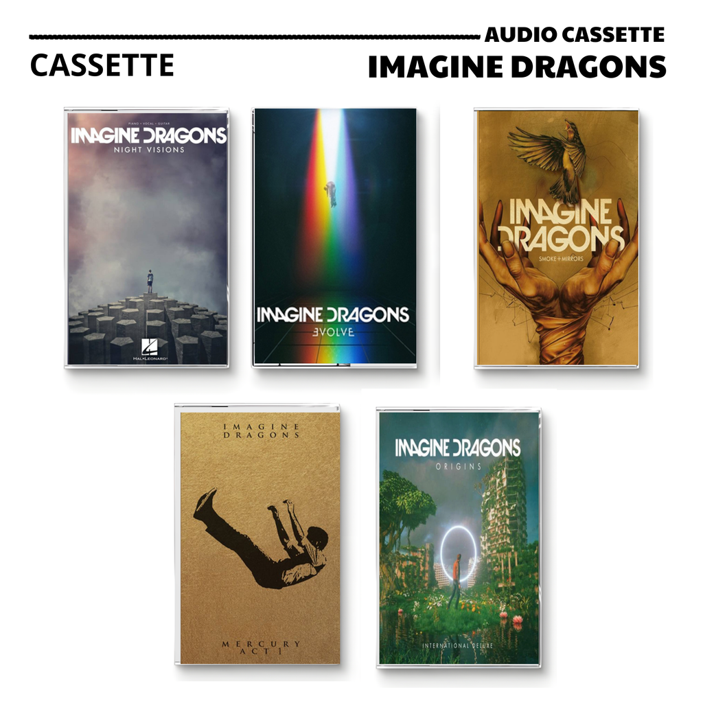 Imagine Dragons Vintage Cassette | Evolve, Night Visions & Smoke + Mirrors