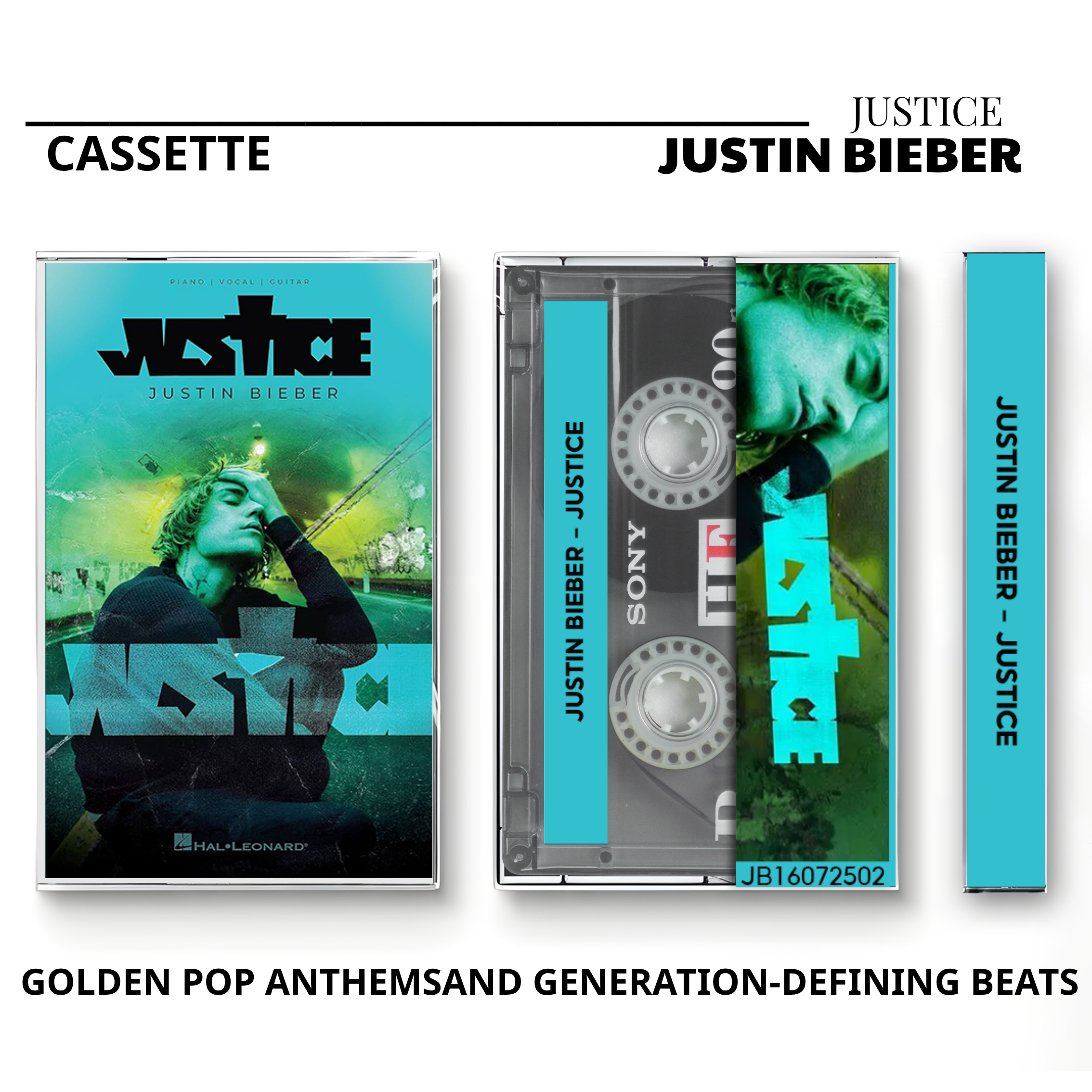 Justin Bieber Vintage Cassette | Purpose, Justice & Believe Collection