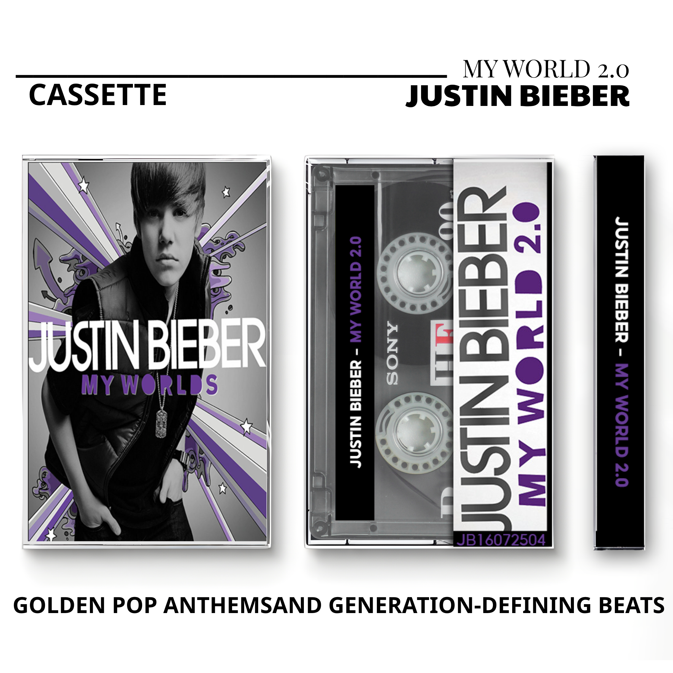 Justin Bieber Vintage Cassette | Purpose, Justice & Believe Collection
