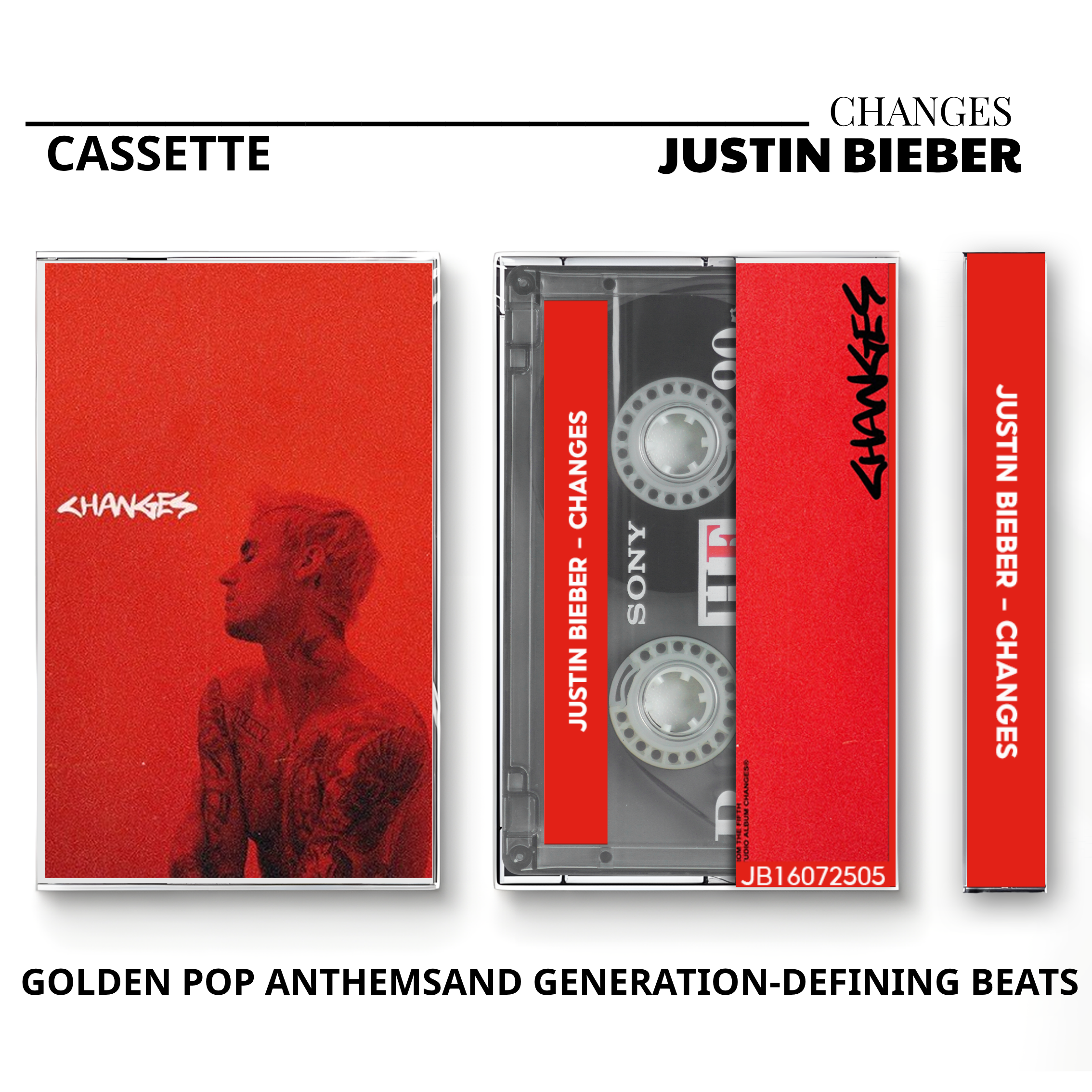 Justin Bieber Vintage Cassette | Purpose, Justice & Believe Collection