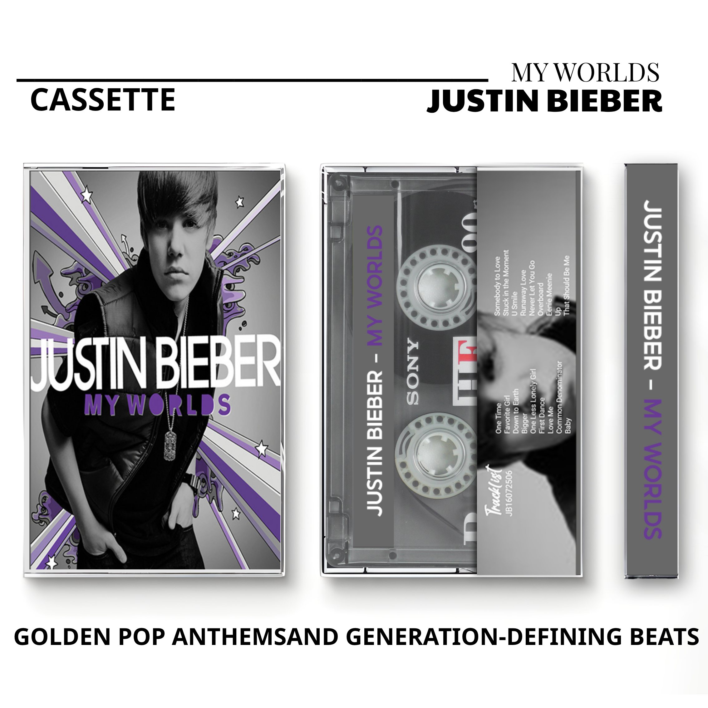 Justin Bieber Vintage Cassette | Journals, Under the Mistletoe & My Worlds Set