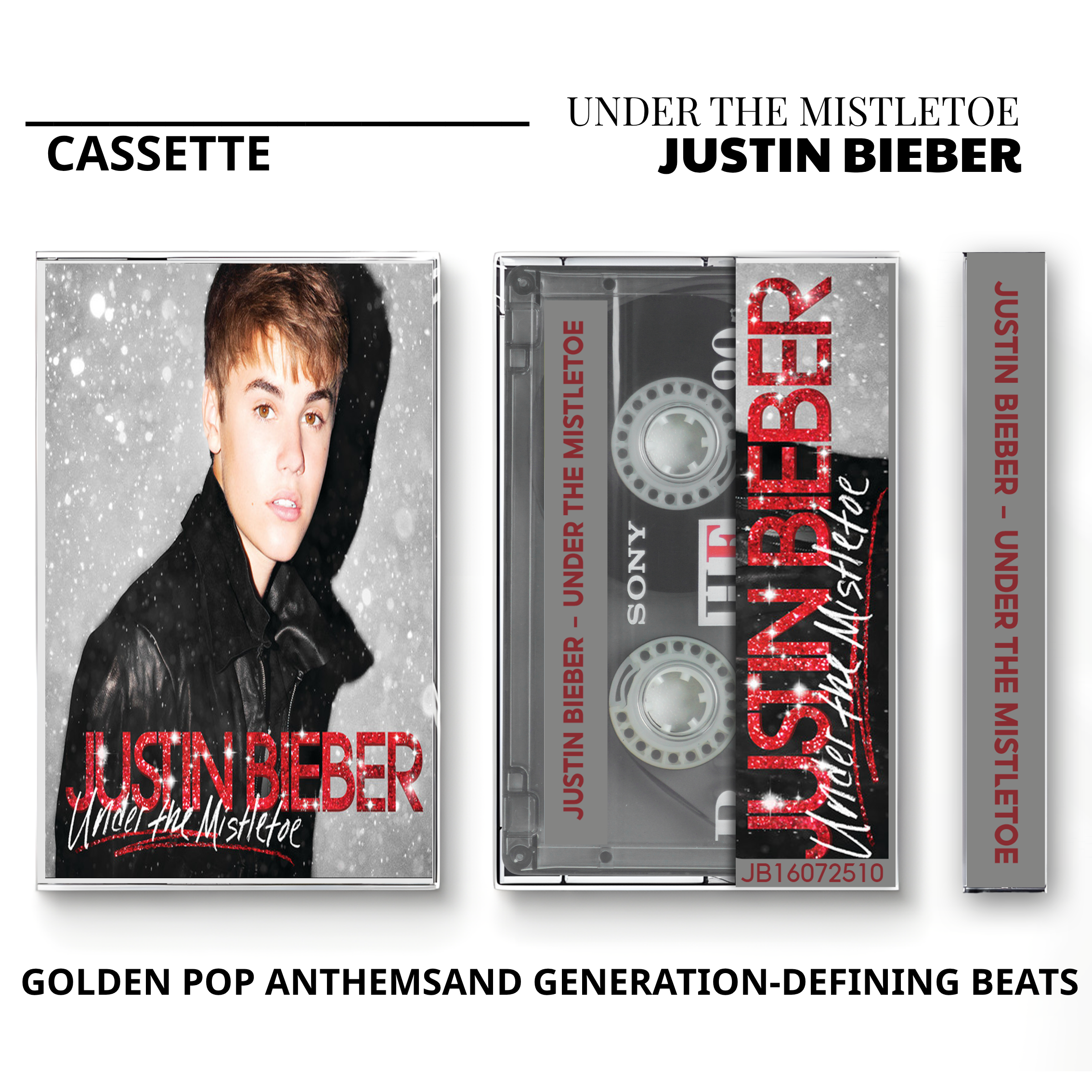 Justin Bieber Vintage Cassette | Journals, Under the Mistletoe & My Worlds Set