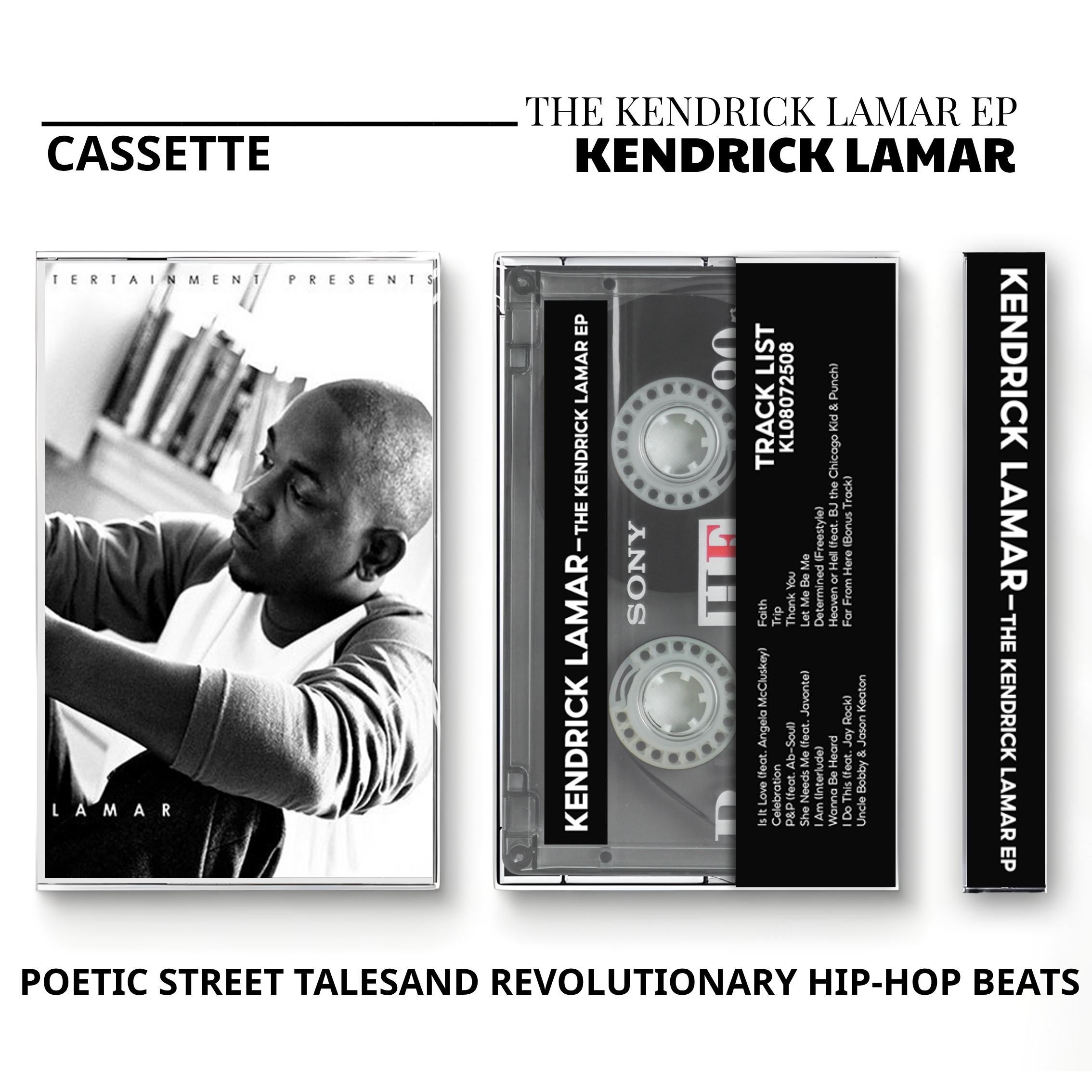 Kendrick Lamar Vintage Cassette | Section.80, Overly Dedicated & Kendrick Lamar EP