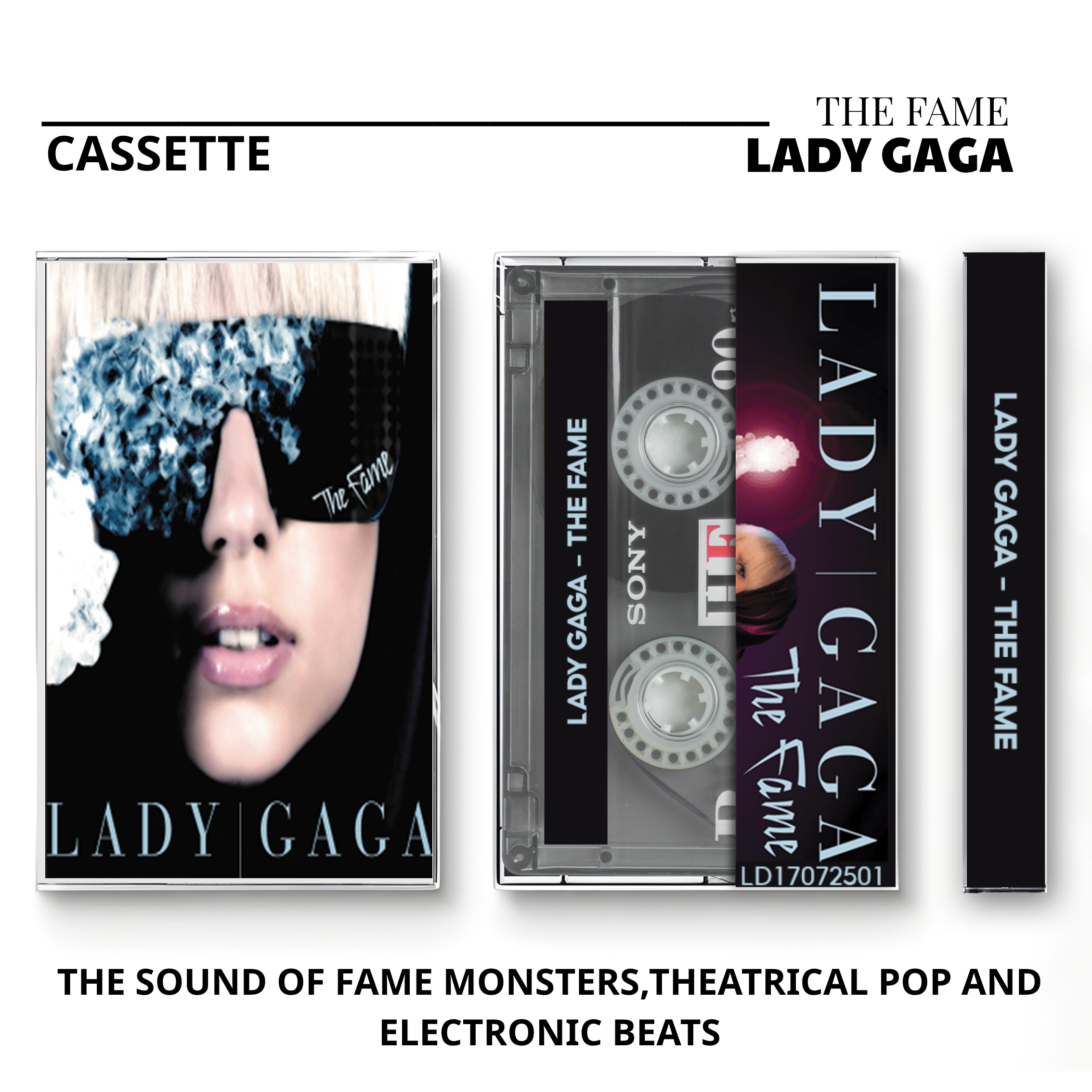 Lady Gaga Vintage Cassette | Born This Way, The Fame Monster & Chromatica