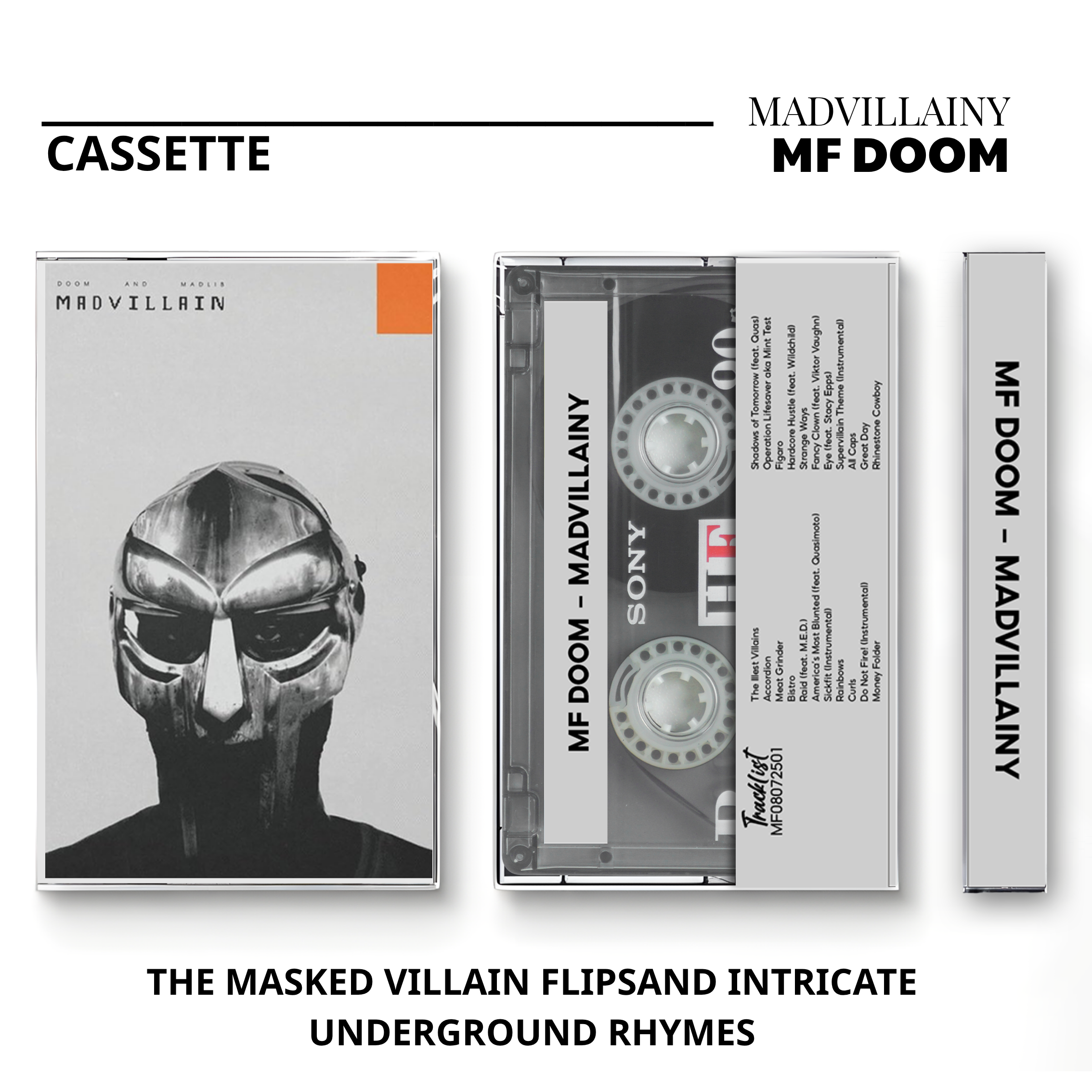 MF DOOM Vintage Cassette | Madvillainy, MM..FOOD & Operation Doomsday
