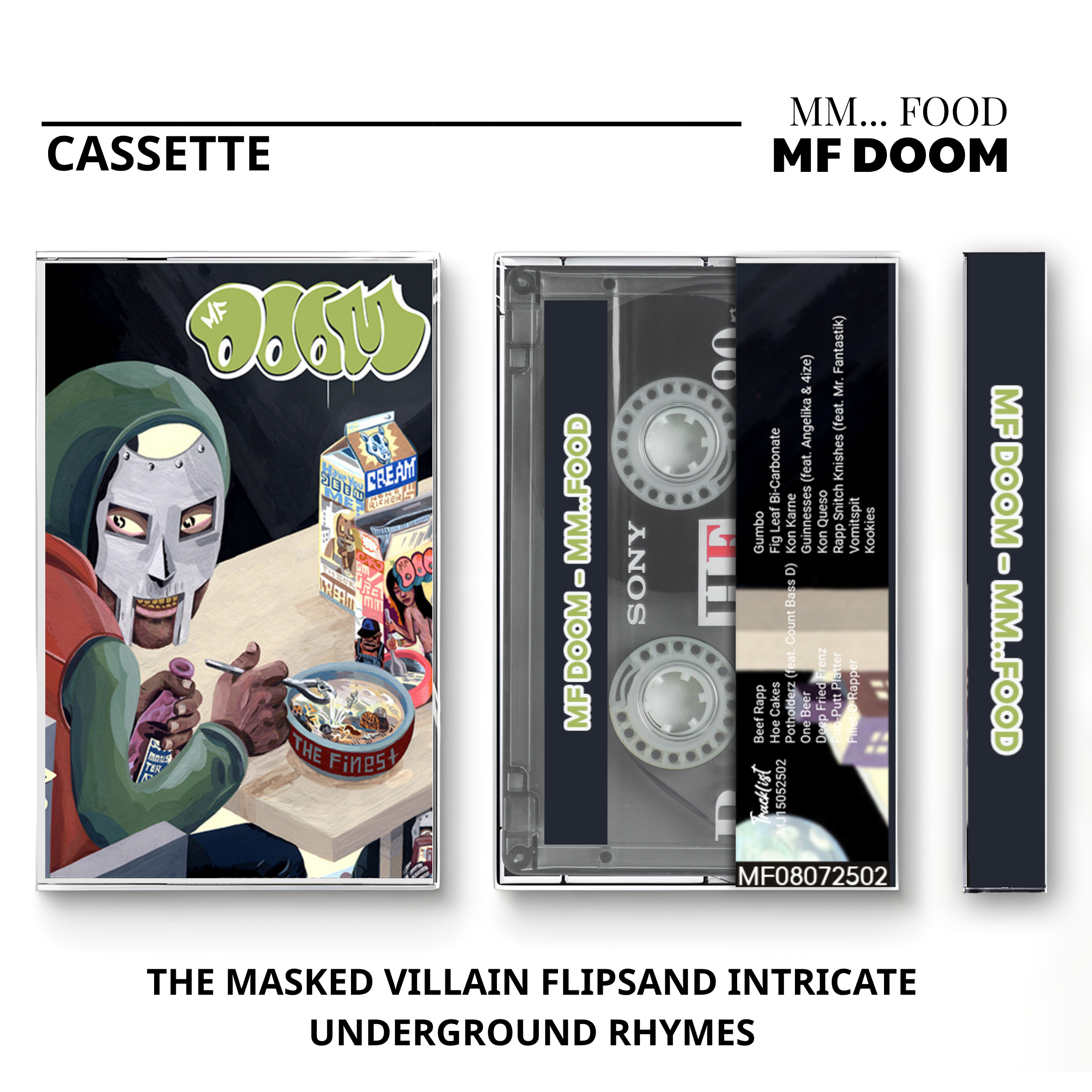 MF DOOM Vintage Cassette | Madvillainy, MM..FOOD & Operation Doomsday