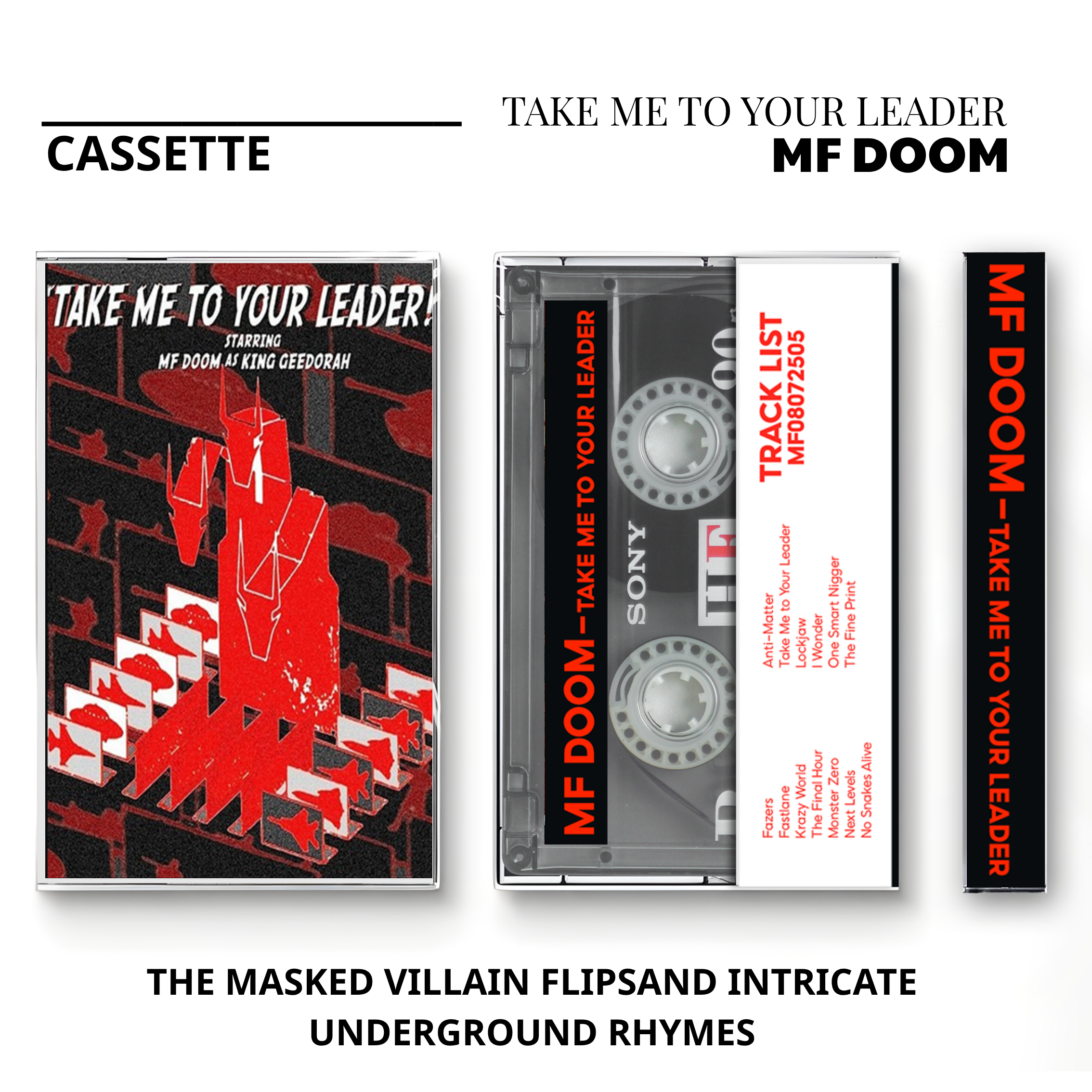MF DOOM Vintage Cassette | Madvillainy, MM..FOOD & Operation Doomsday