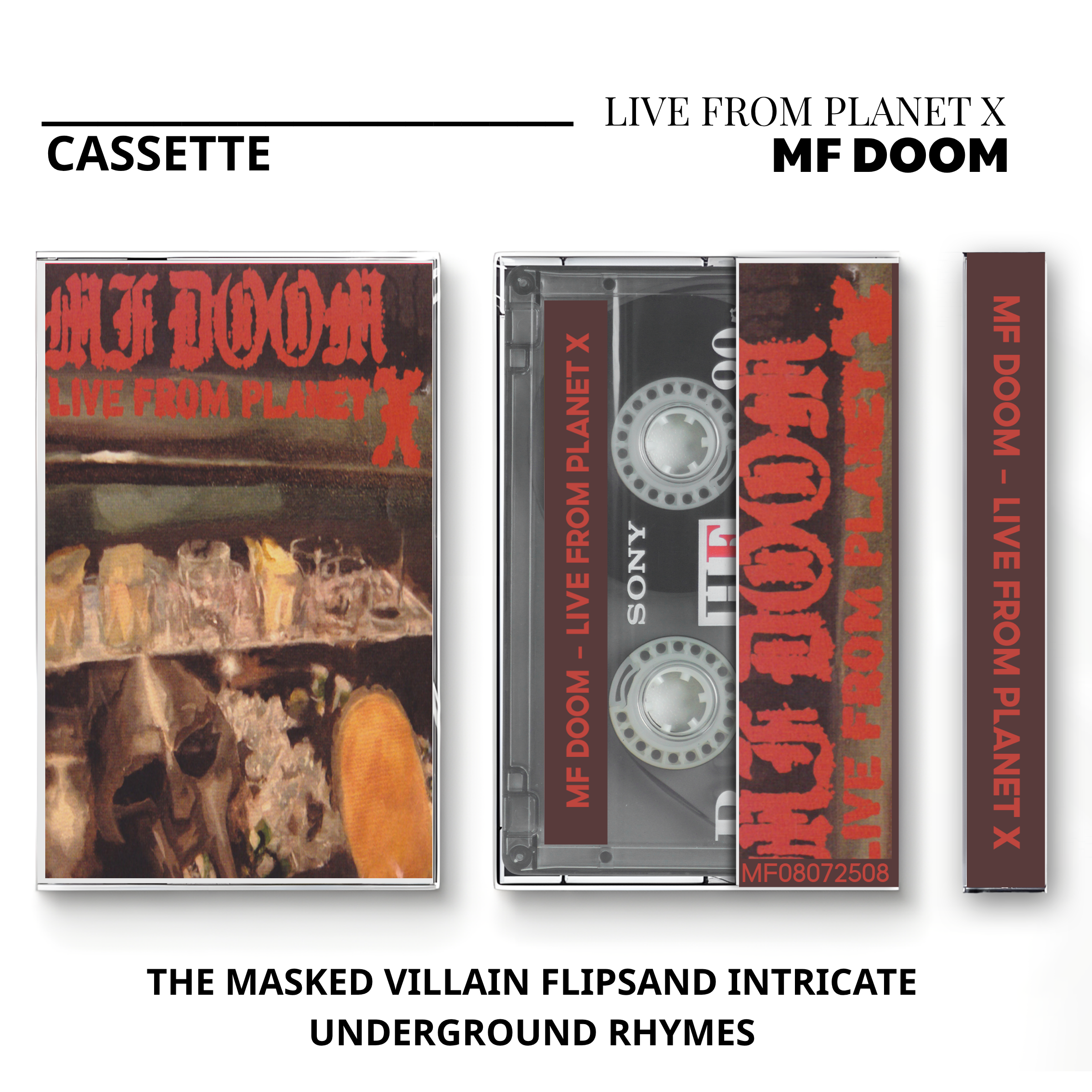 MF DOOM Vintage Cassette | Venomous Villain, Live From Planet X & Unreleased