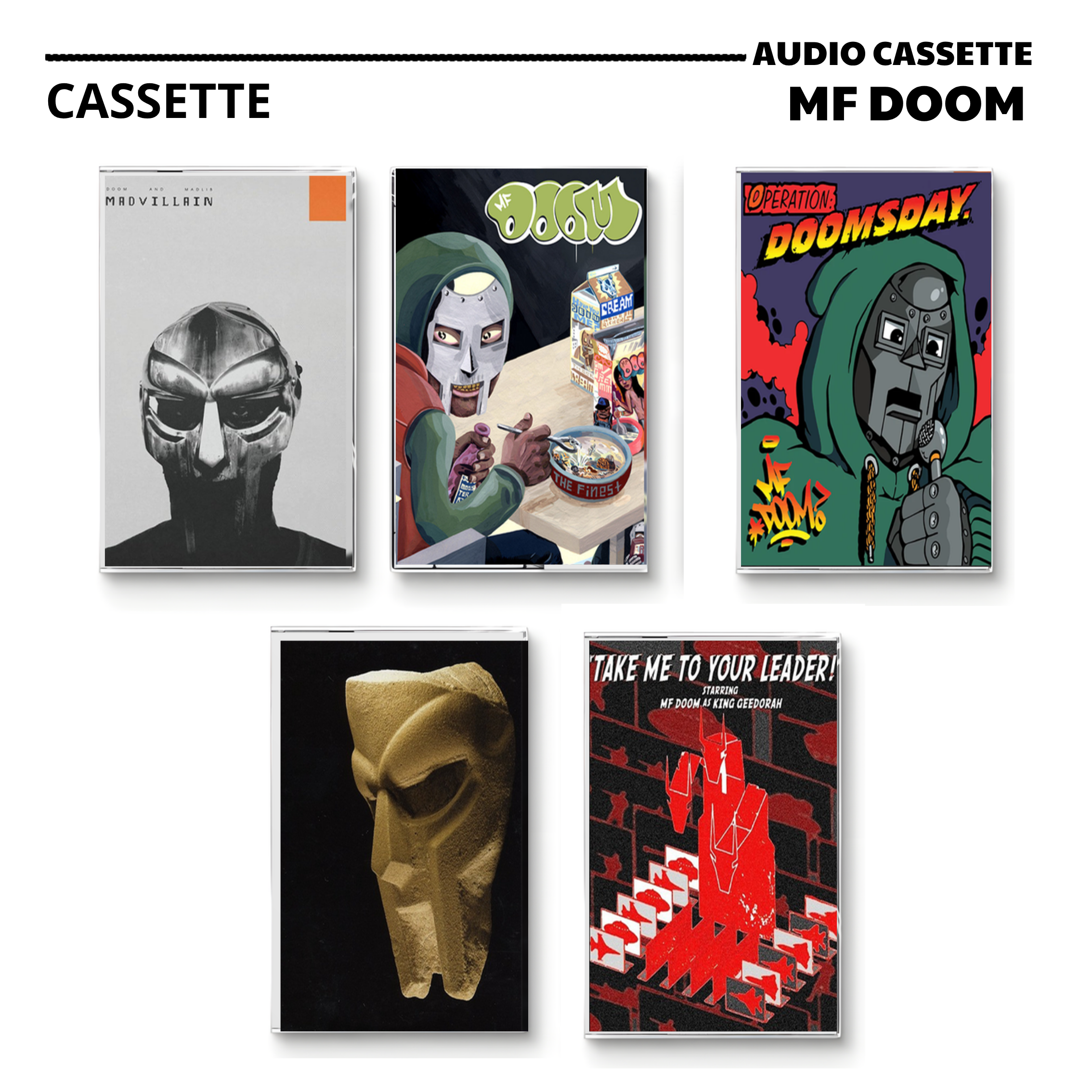 MF DOOM Vintage Cassette | Madvillainy, MM..FOOD & Operation Doomsday