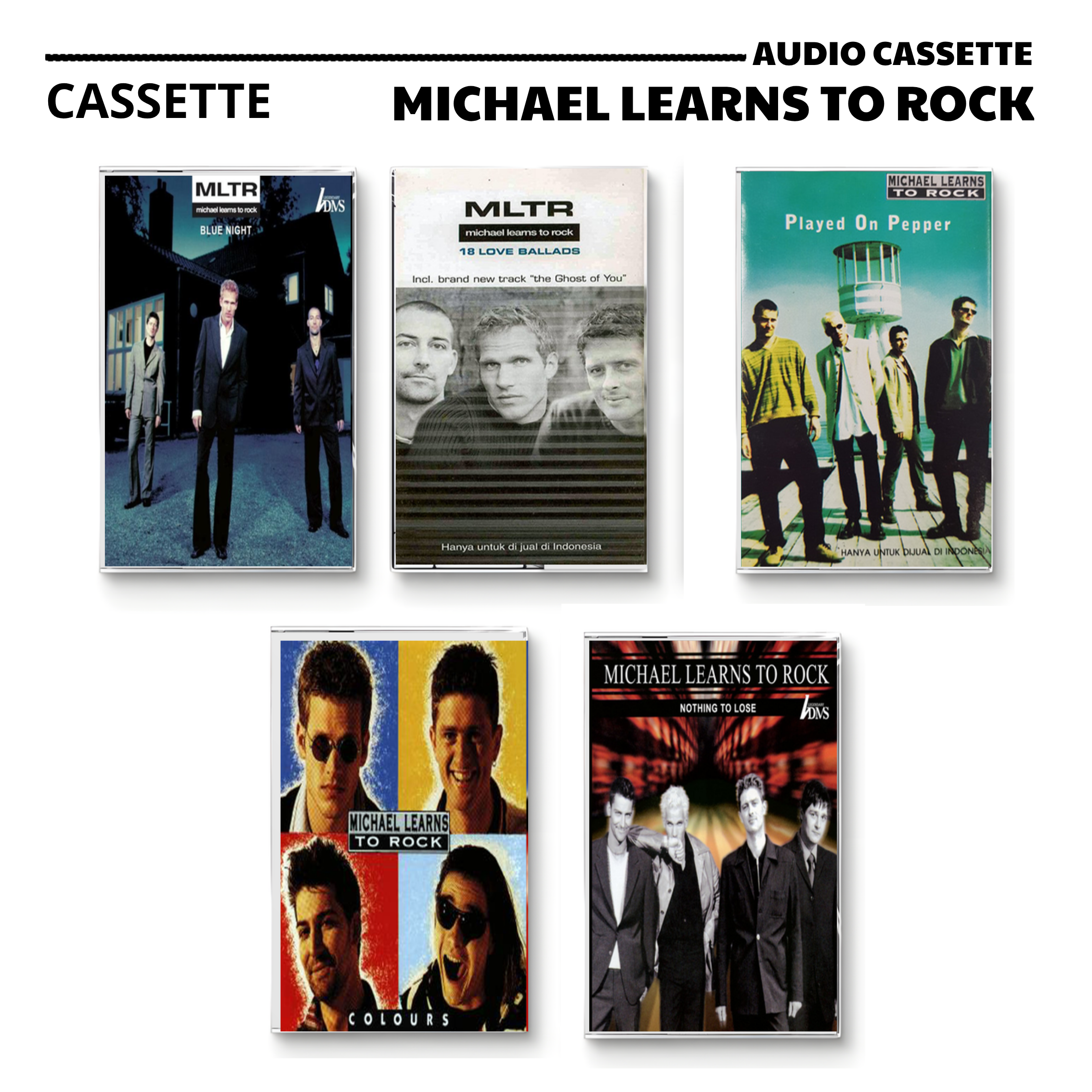 Michael Learns to Rock Vintage Cassette | Played On Pepper, Colours & Nothing to Lose