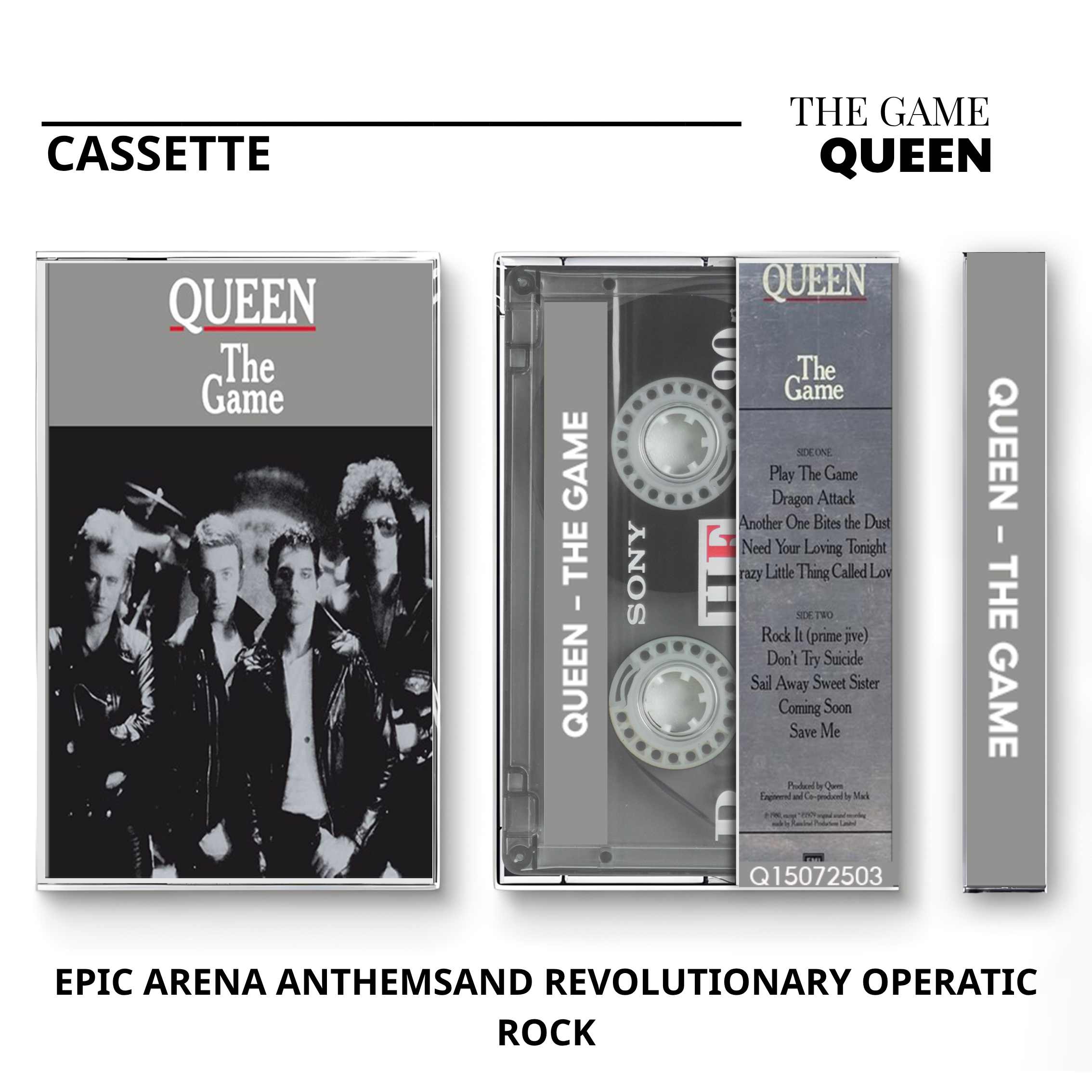 Queen Vintage Cassette | A Night at the Opera, Greatest Hits & The Game Set