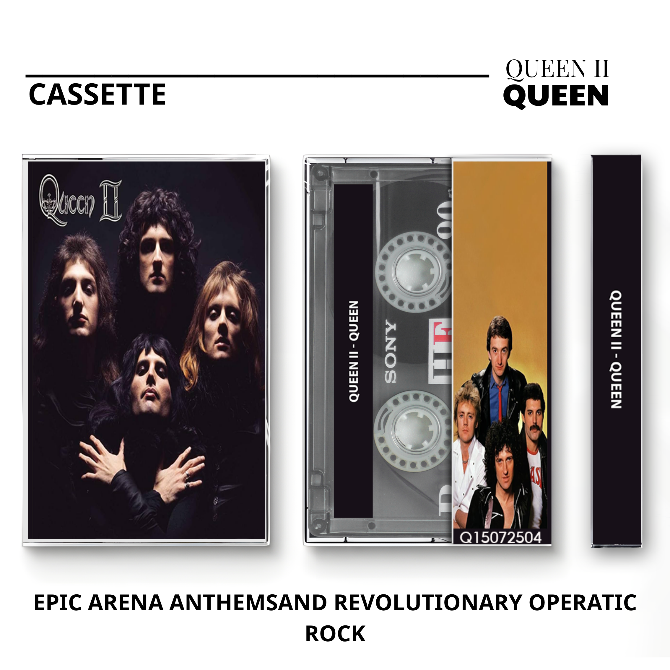 Queen Vintage Cassette | A Night at the Opera, Greatest Hits & The Game Set