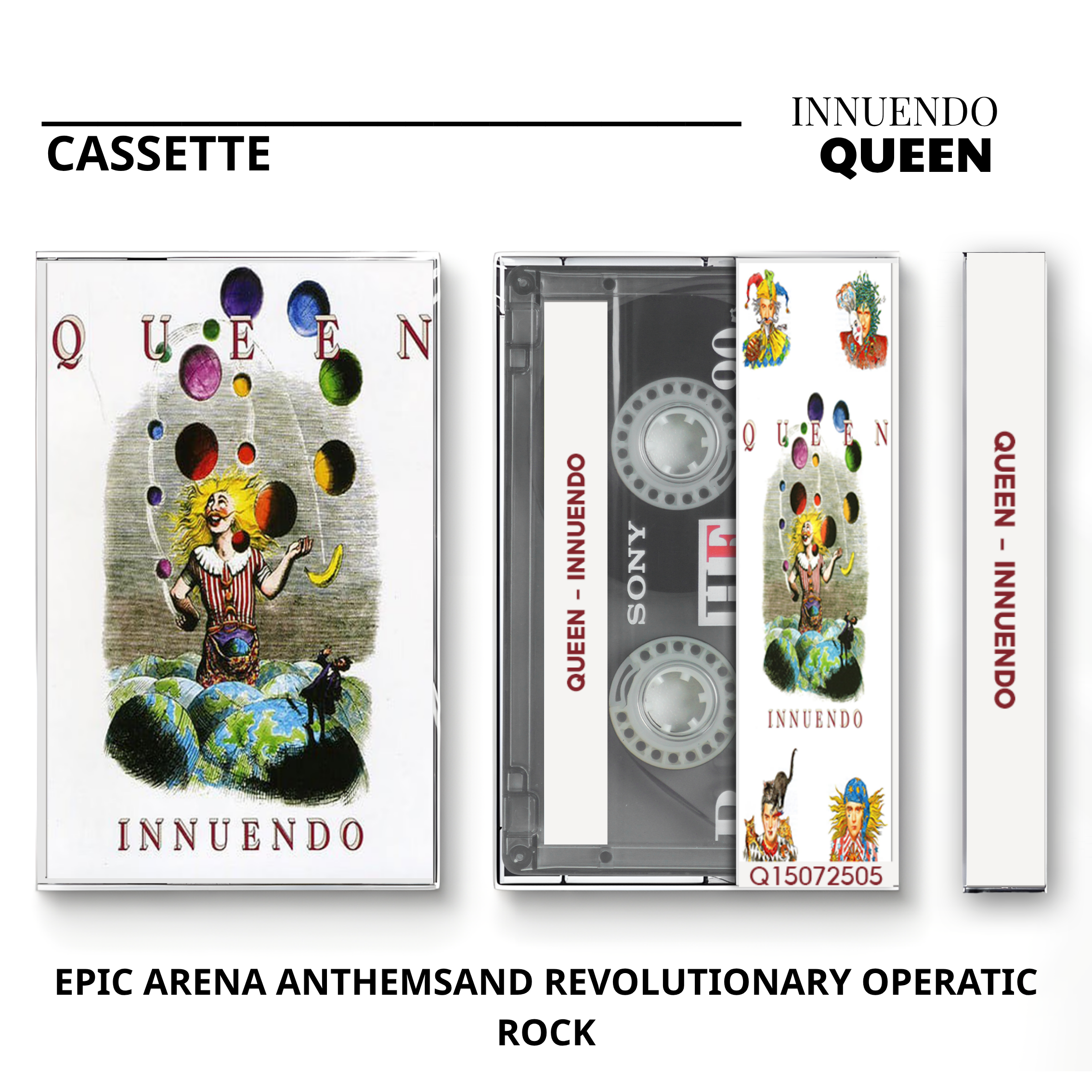 Queen Vintage Cassette | A Night at the Opera, Greatest Hits & The Game Set