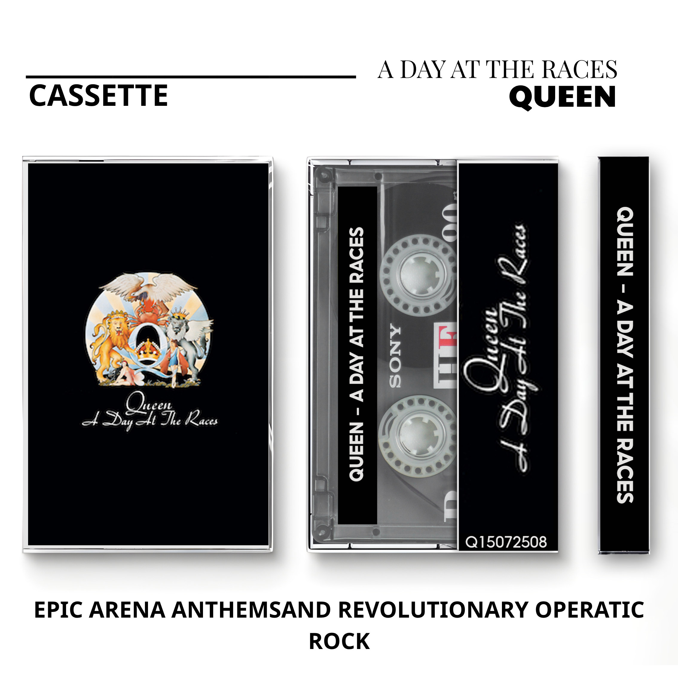 Queen Vintage Cassette | News of the World, Sheer Heart Attack & Made in Heaven