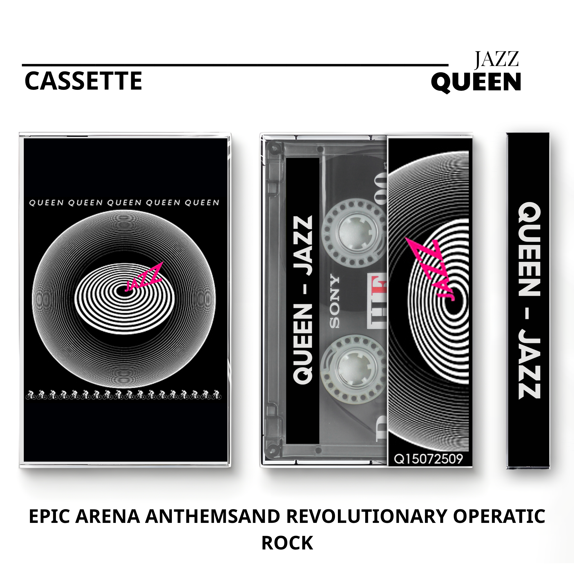 Queen Vintage Cassette | News of the World, Sheer Heart Attack & Made in Heaven