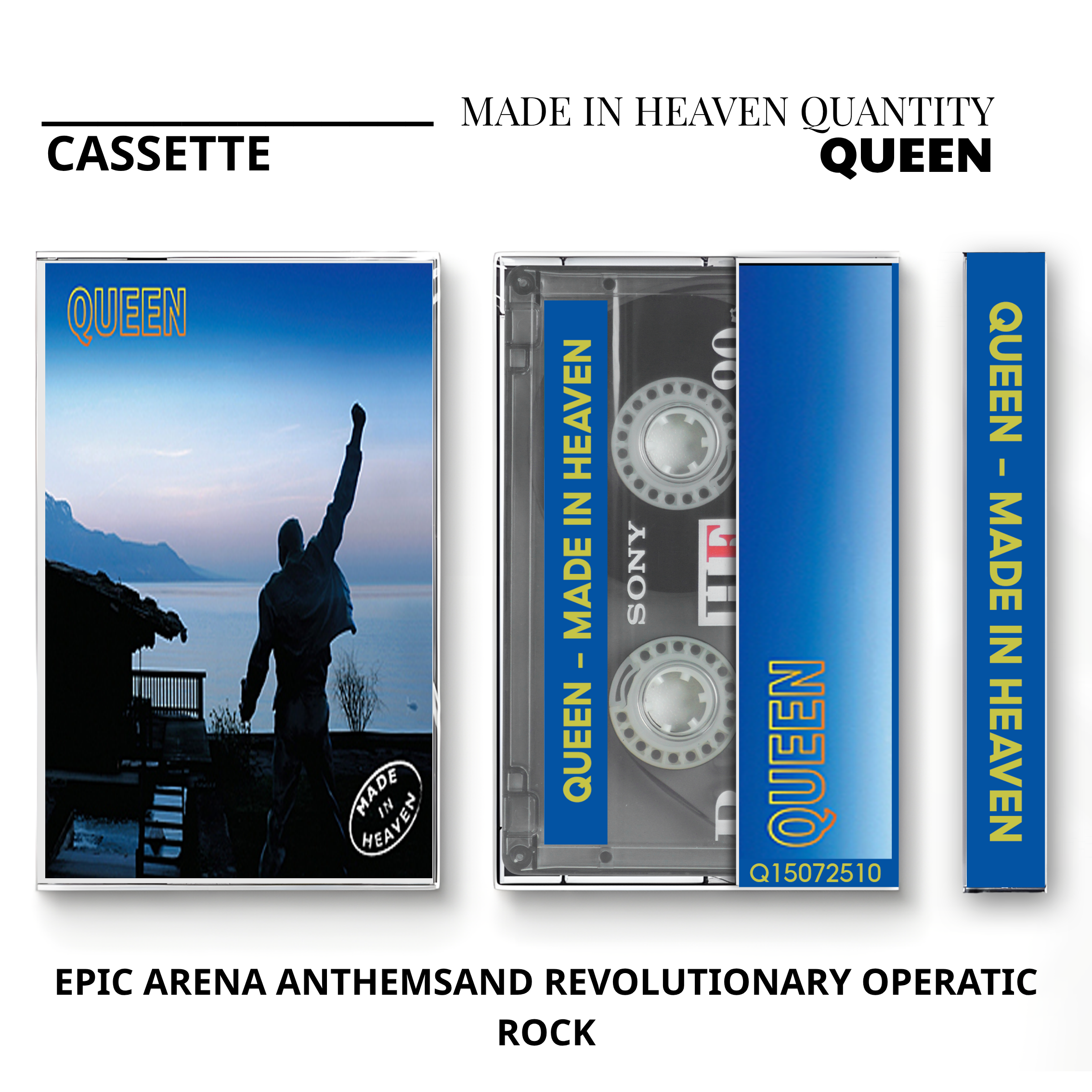 Queen Vintage Cassette | News of the World, Sheer Heart Attack & Made in Heaven