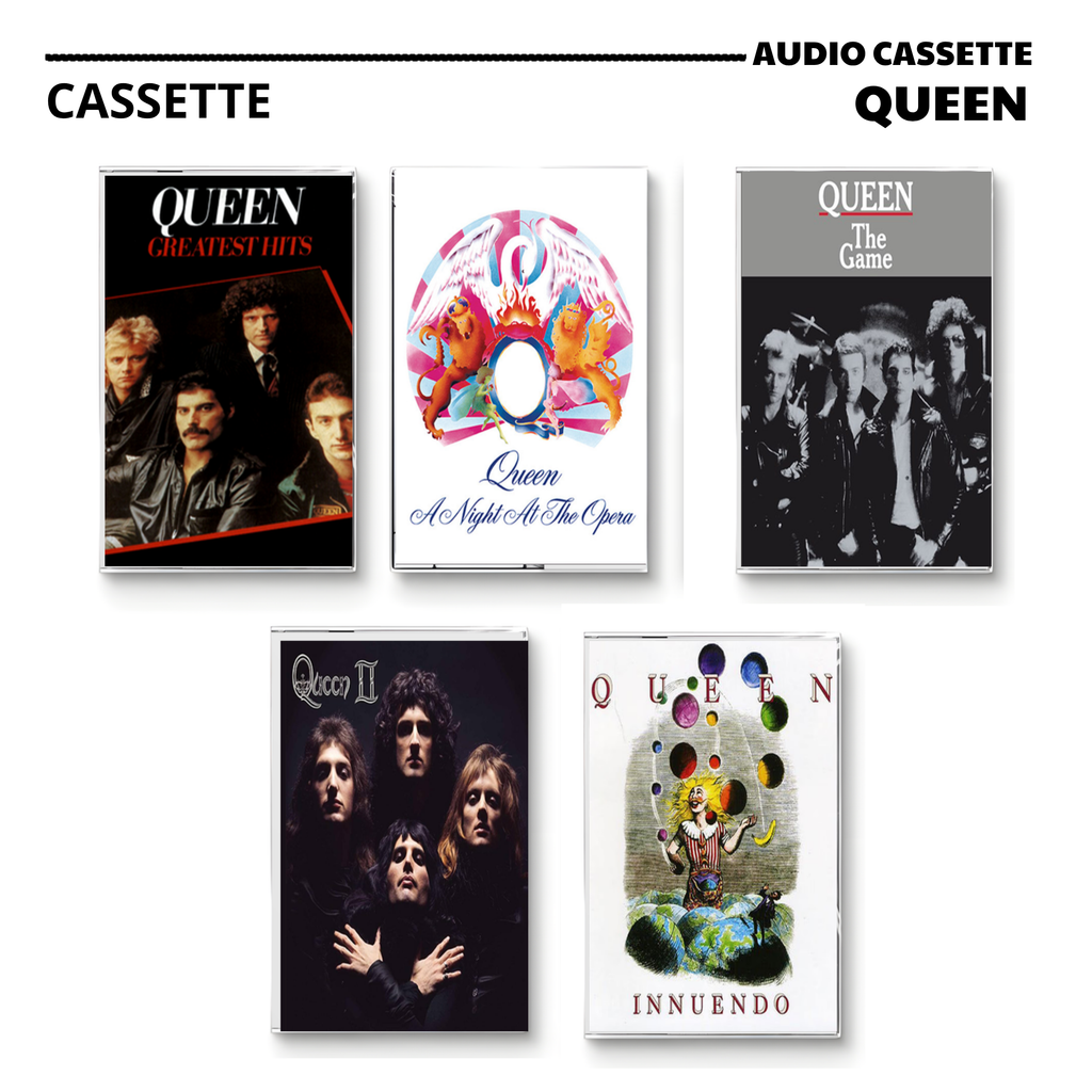 Queen Vintage Cassette | A Night at the Opera, Greatest Hits & The Game Set