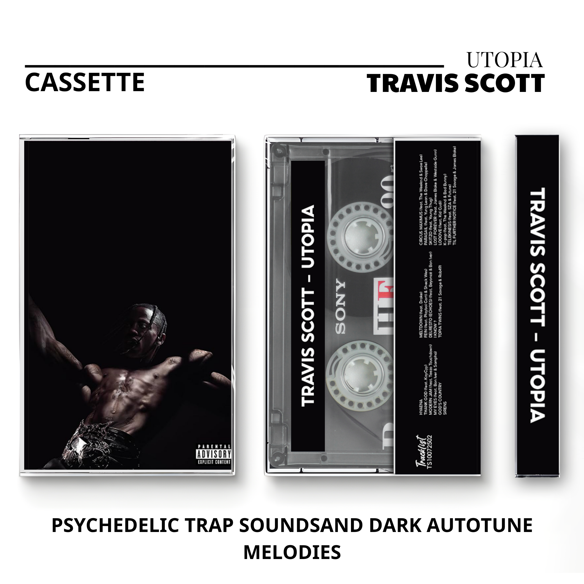 Travis Scott Vintage Cassette | ASTROWORLD, UTOPIA, Rodeo & Days Before Rodeo