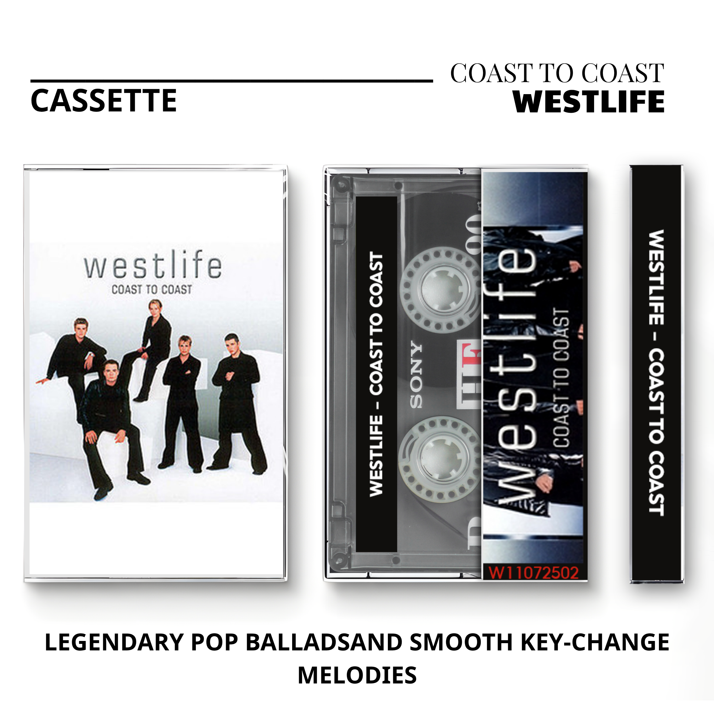 Westlife Vintage Cassette | Coast to Coast, World of Our Own & Face to Face Set