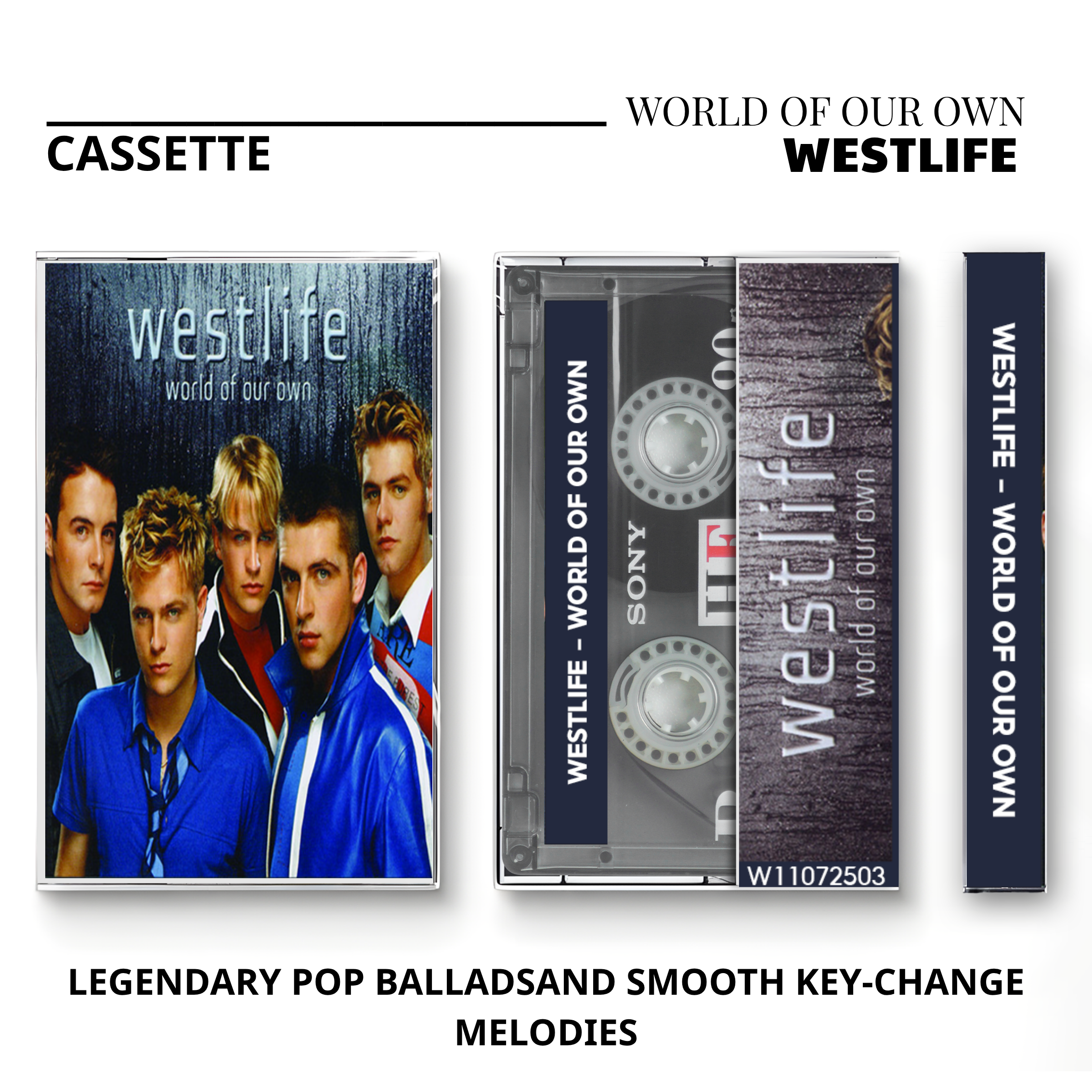 Westlife Vintage Cassette | Coast to Coast, World of Our Own & Face to Face Set