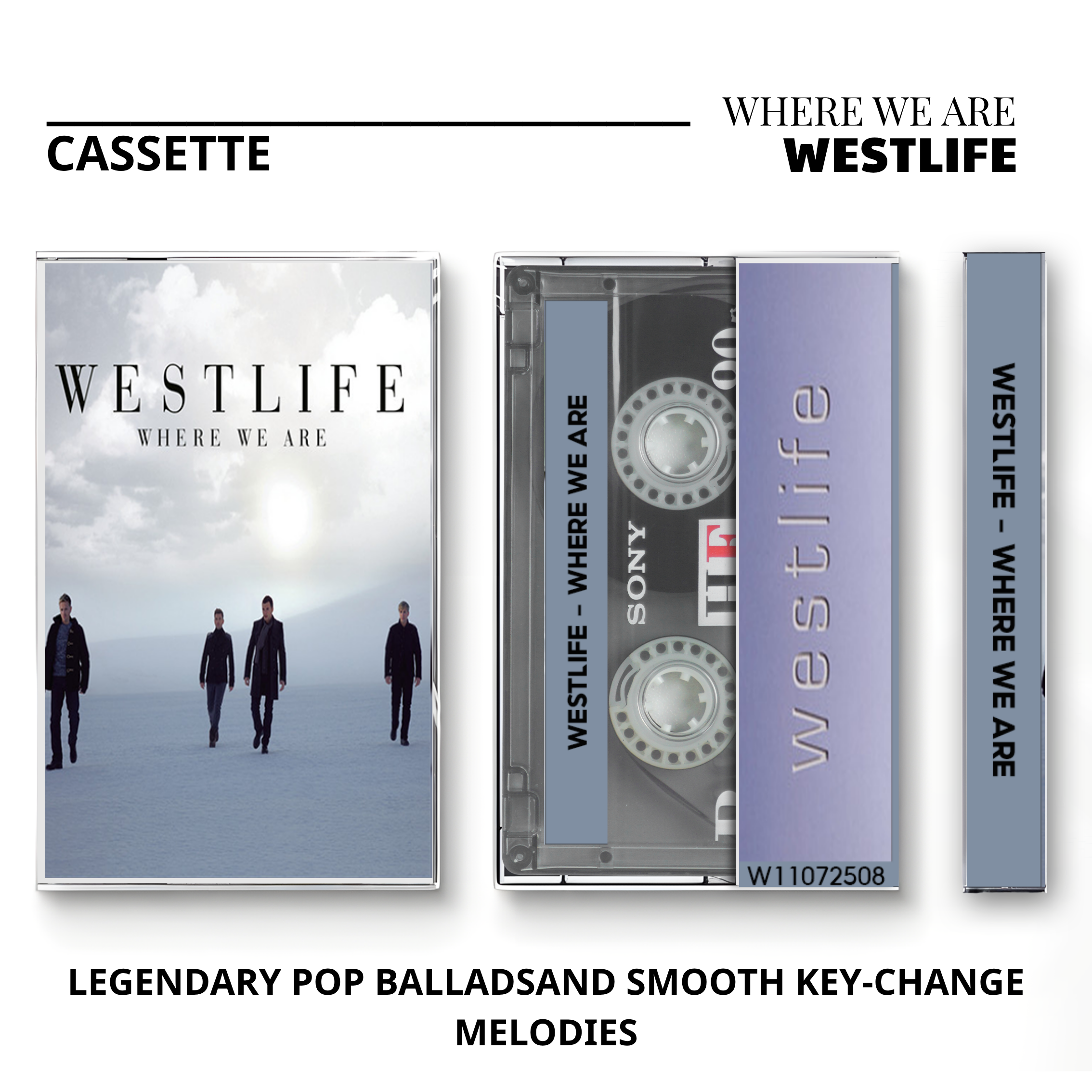 Westlife Vintage Cassette | Turnaround, The Love Album & Spectrum Set