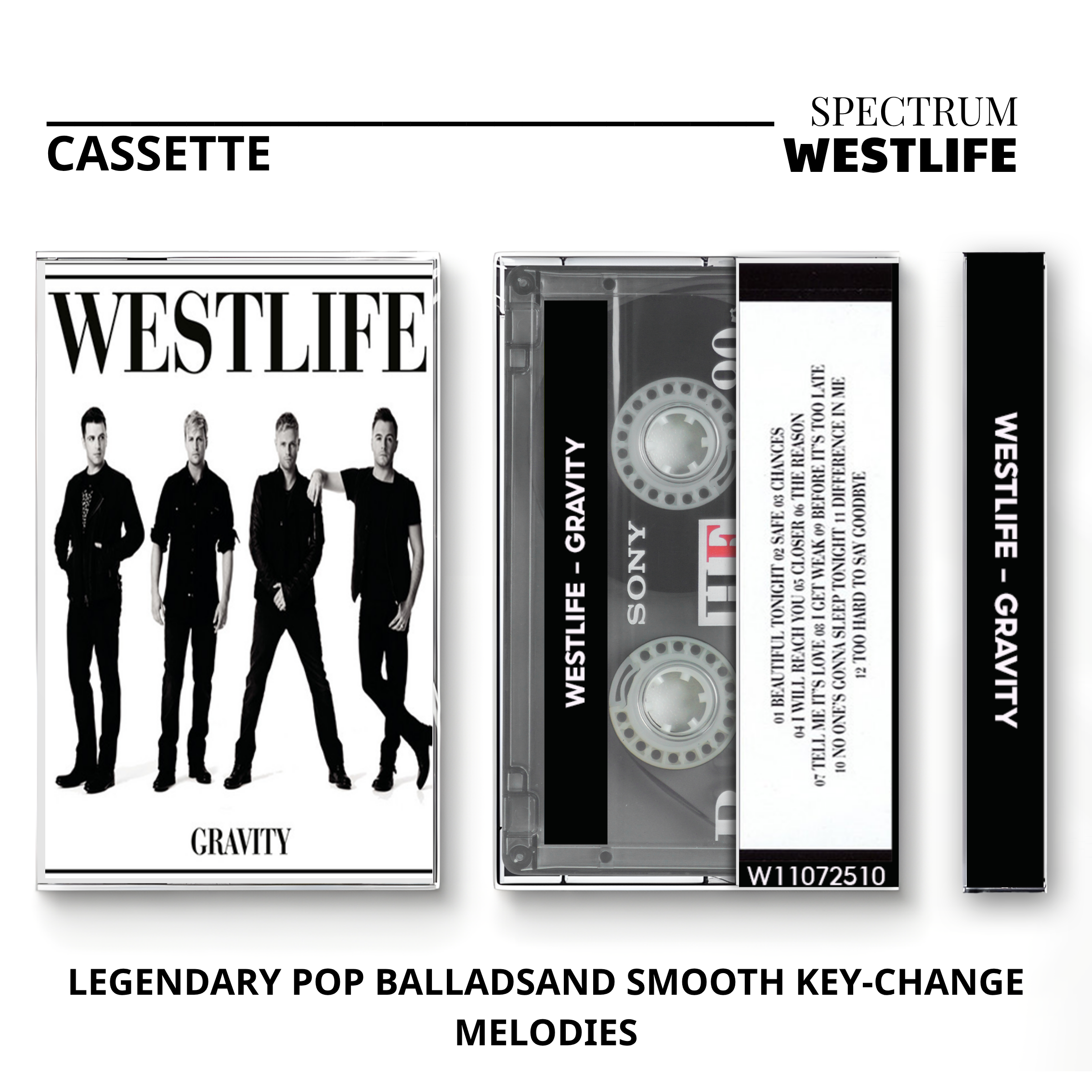 Westlife Vintage Cassette | Turnaround, The Love Album & Spectrum Set