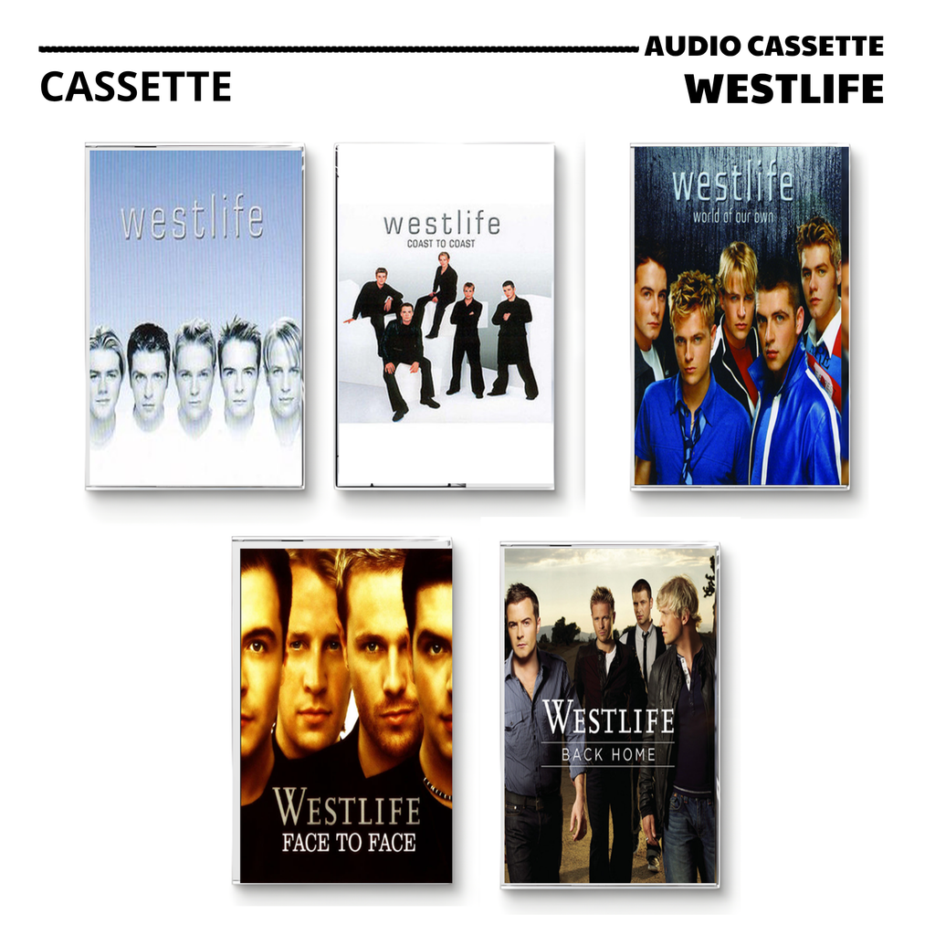 Westlife Vintage Cassette | Coast to Coast, World of Our Own & Face to Face Set